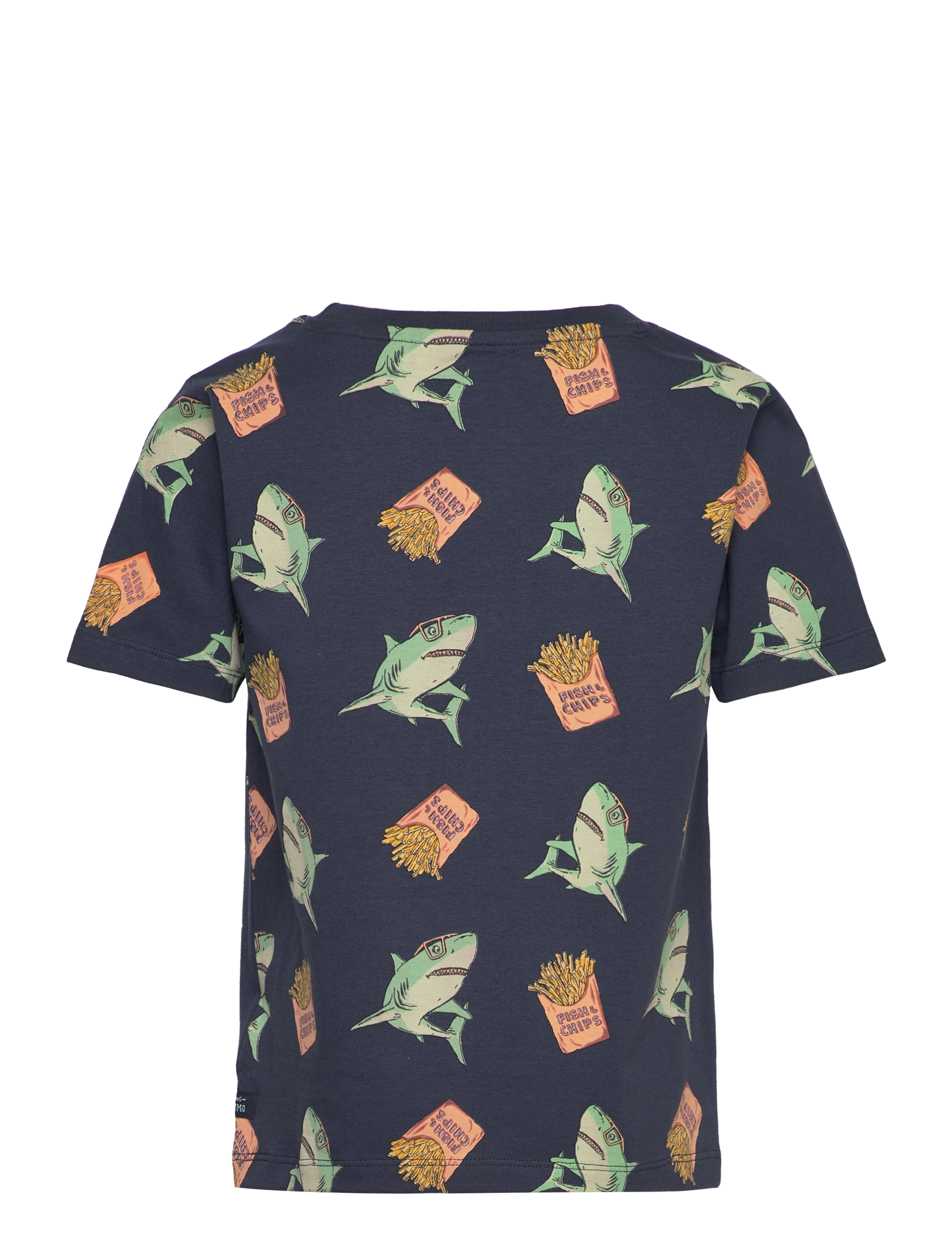 Minymo - T-shirt SS AOP - blue nights - 1