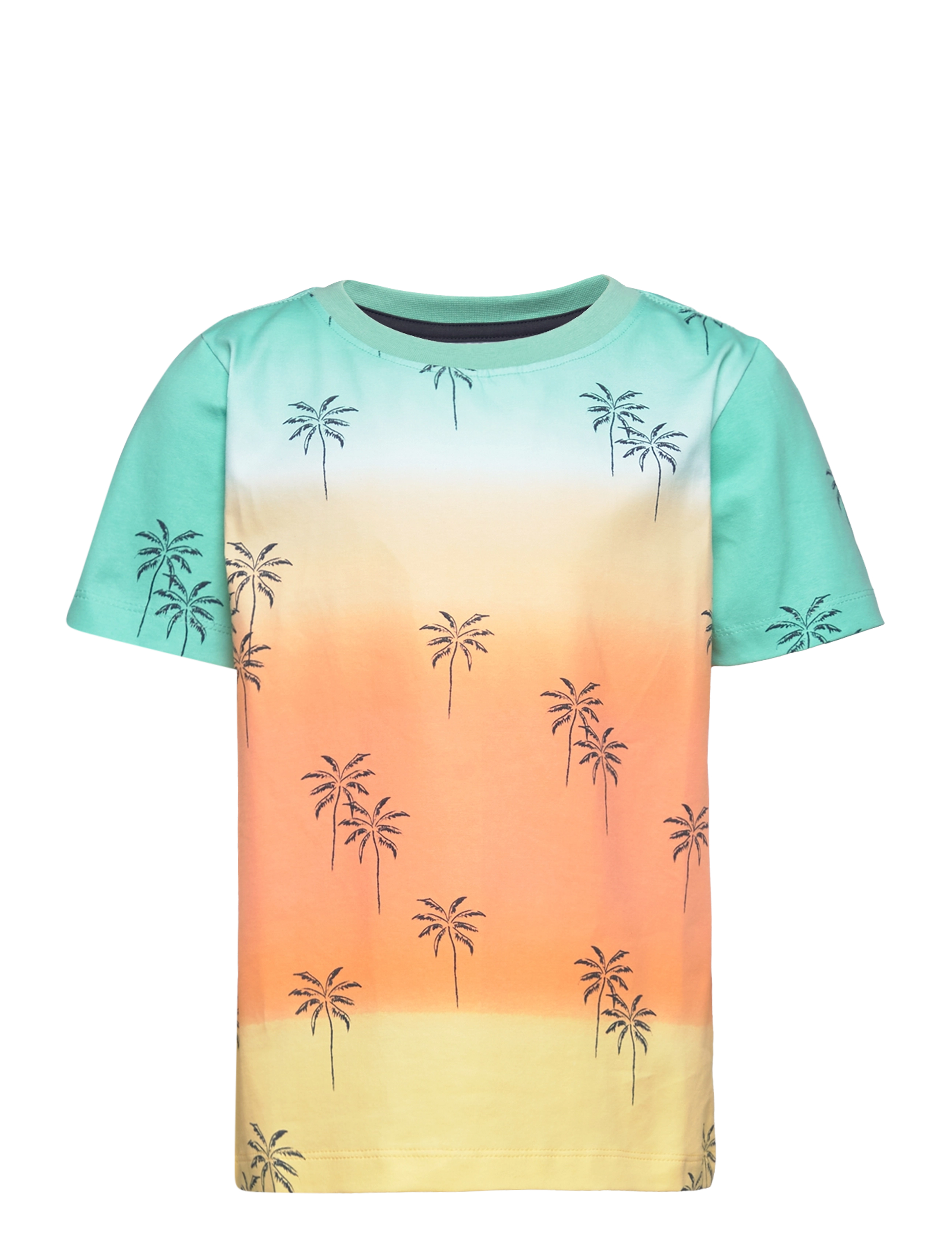 Minymo - T-shirt SS AOP - dusty jade green - 0