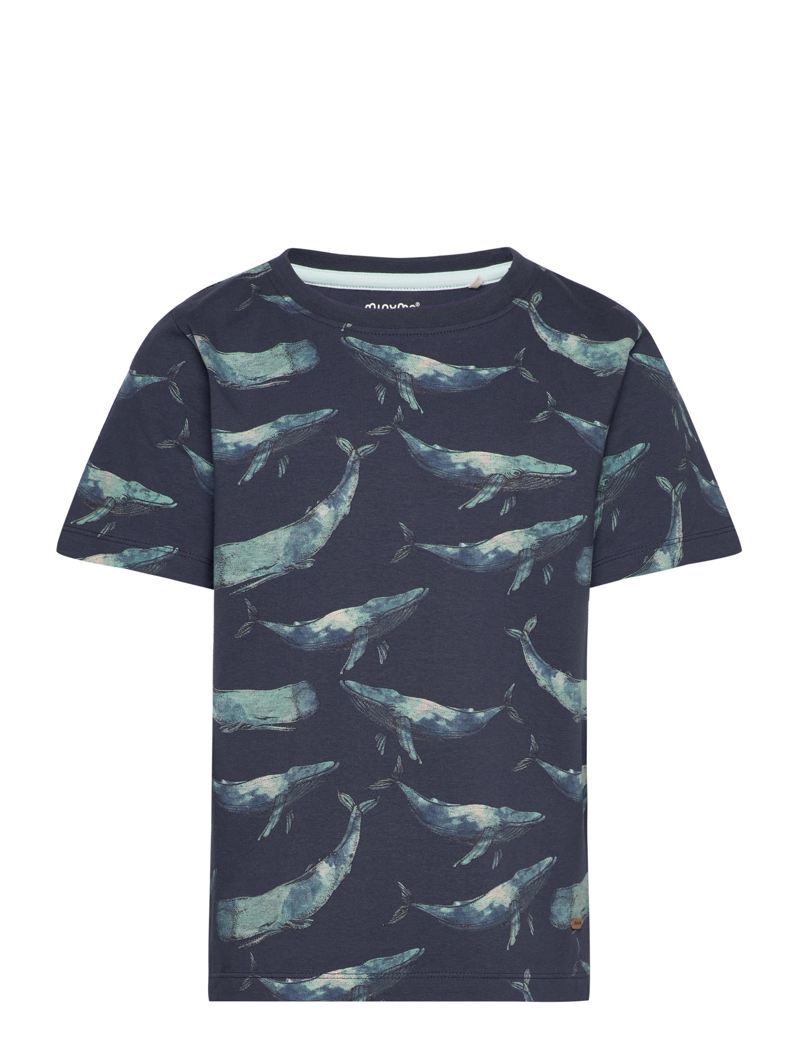 Minymo - T-shirt SS AOP - blue nights - 0