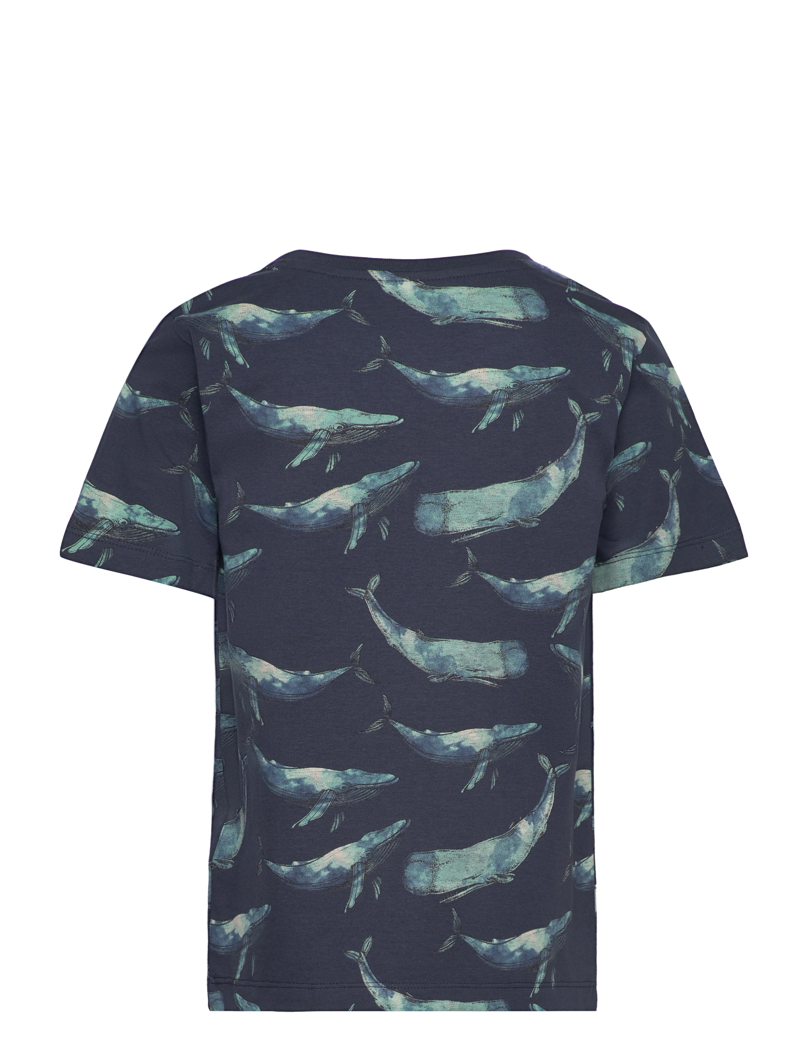Minymo - T-shirt SS AOP - blue nights - 1