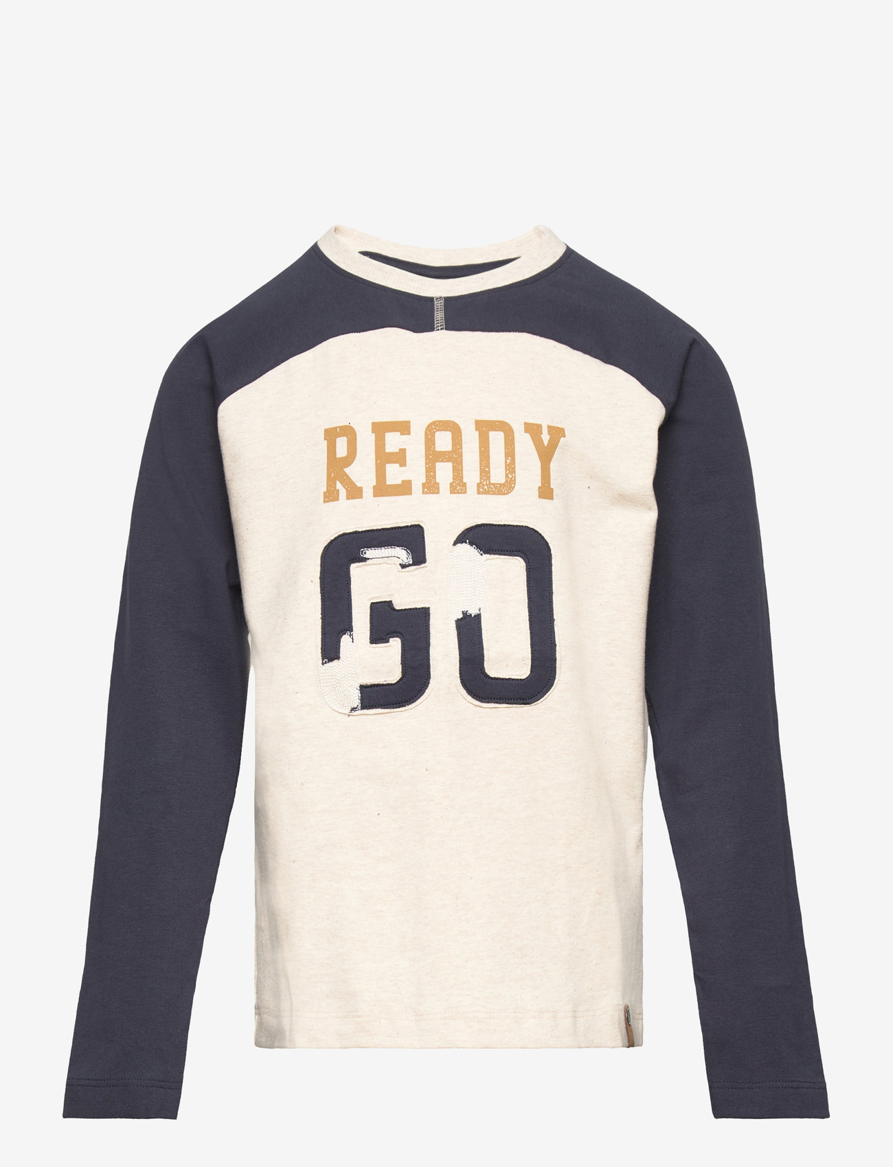 Minymo - T-shirt LS - beige melange - 0