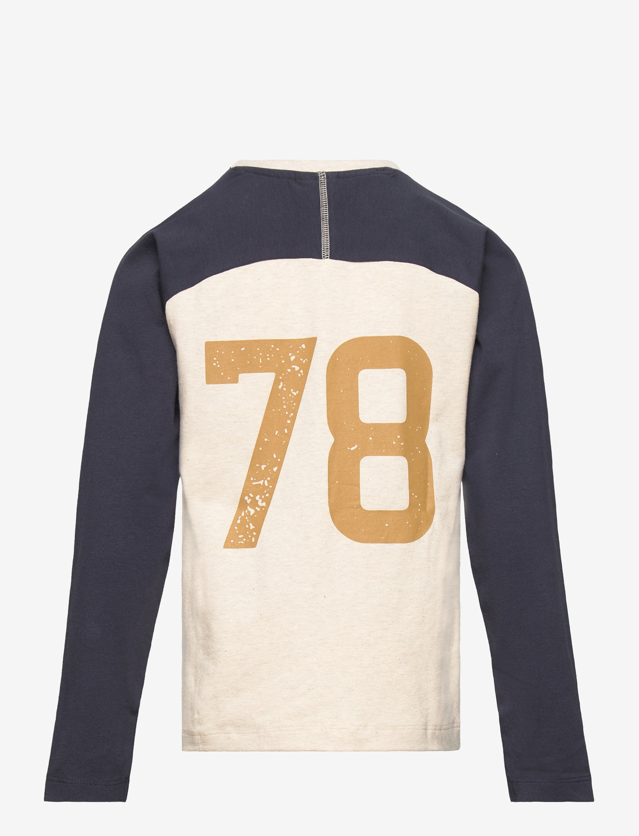 Minymo - T-shirt LS - beige melange - 1