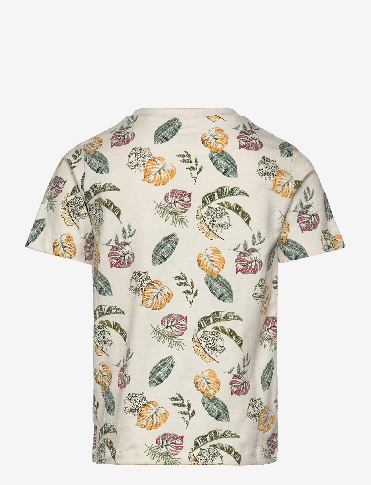 Minymo - T-shirt SS AOP - eggnog - 1