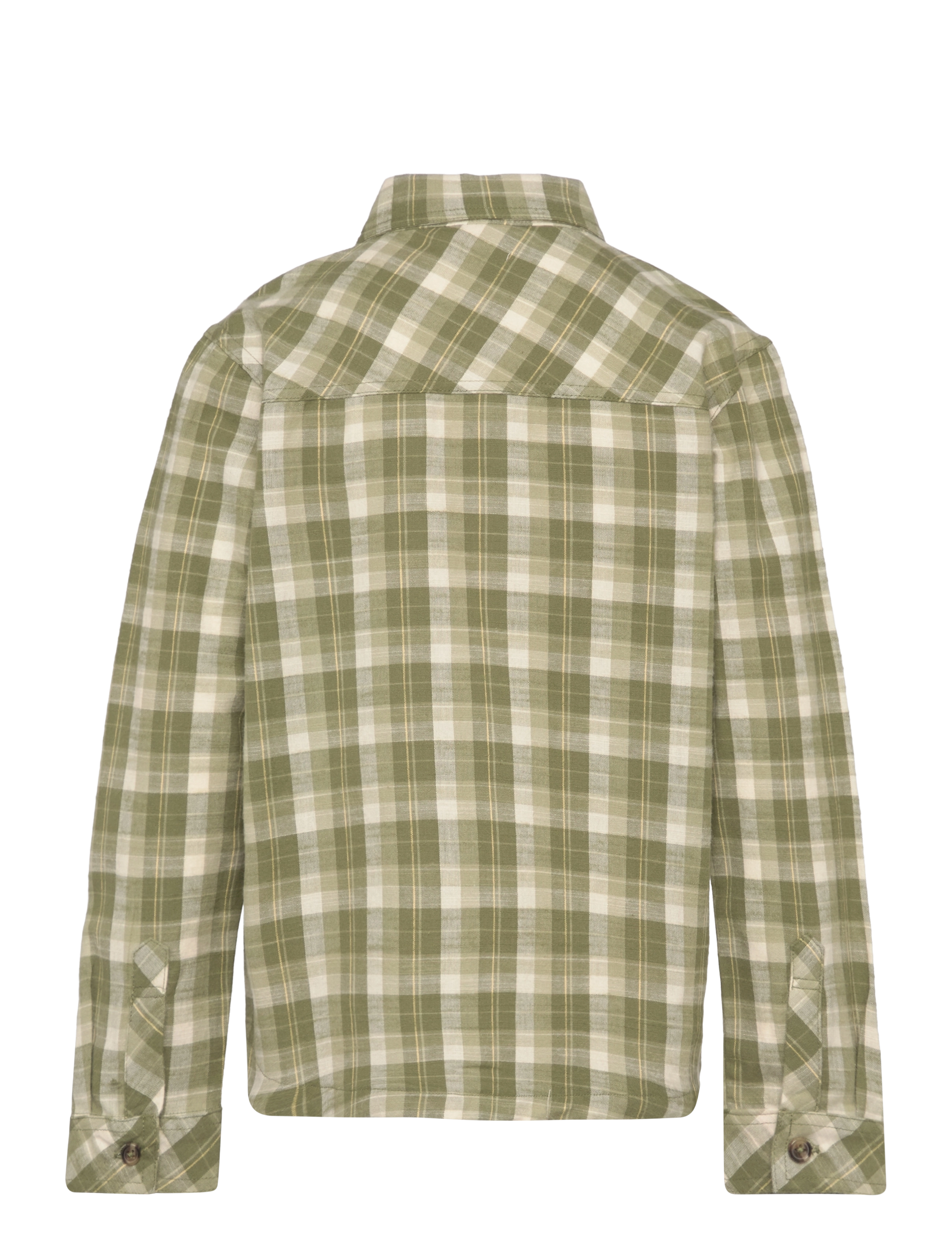 Minymo - Shirt LS Check - olivine - 1