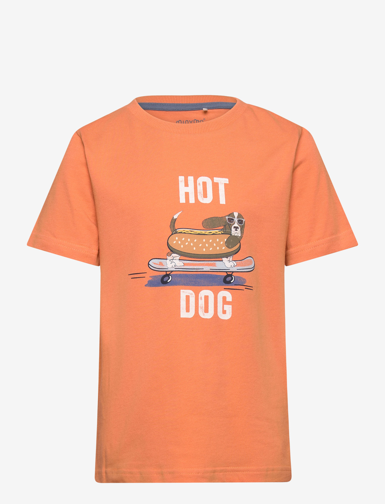 Minymo - T-shirt SS - coral gold - 0
