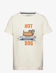Minymo - T-shirt SS - kortärmade - eggnog - 0