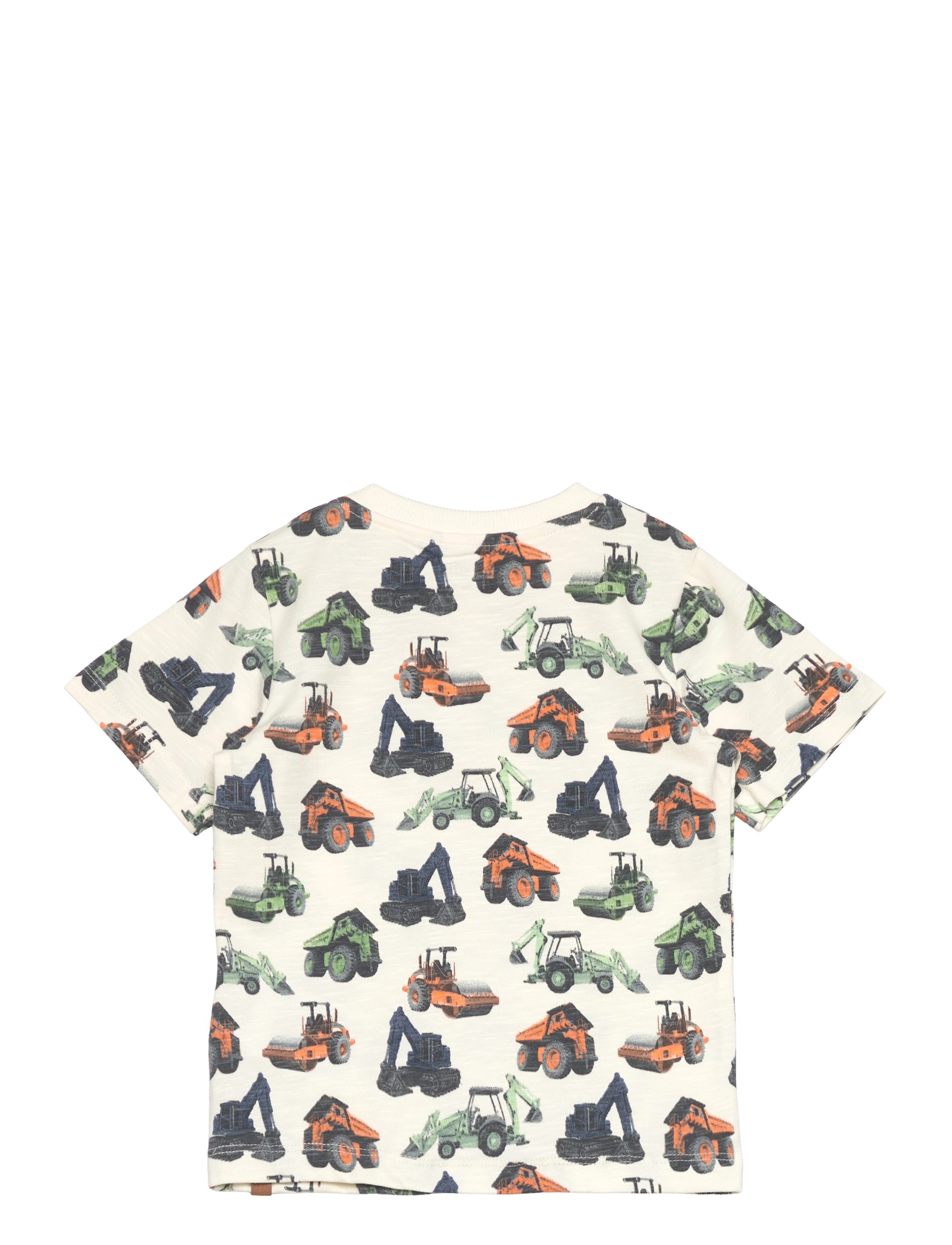 Minymo - T-shirt SS AOP - eggnog - 1
