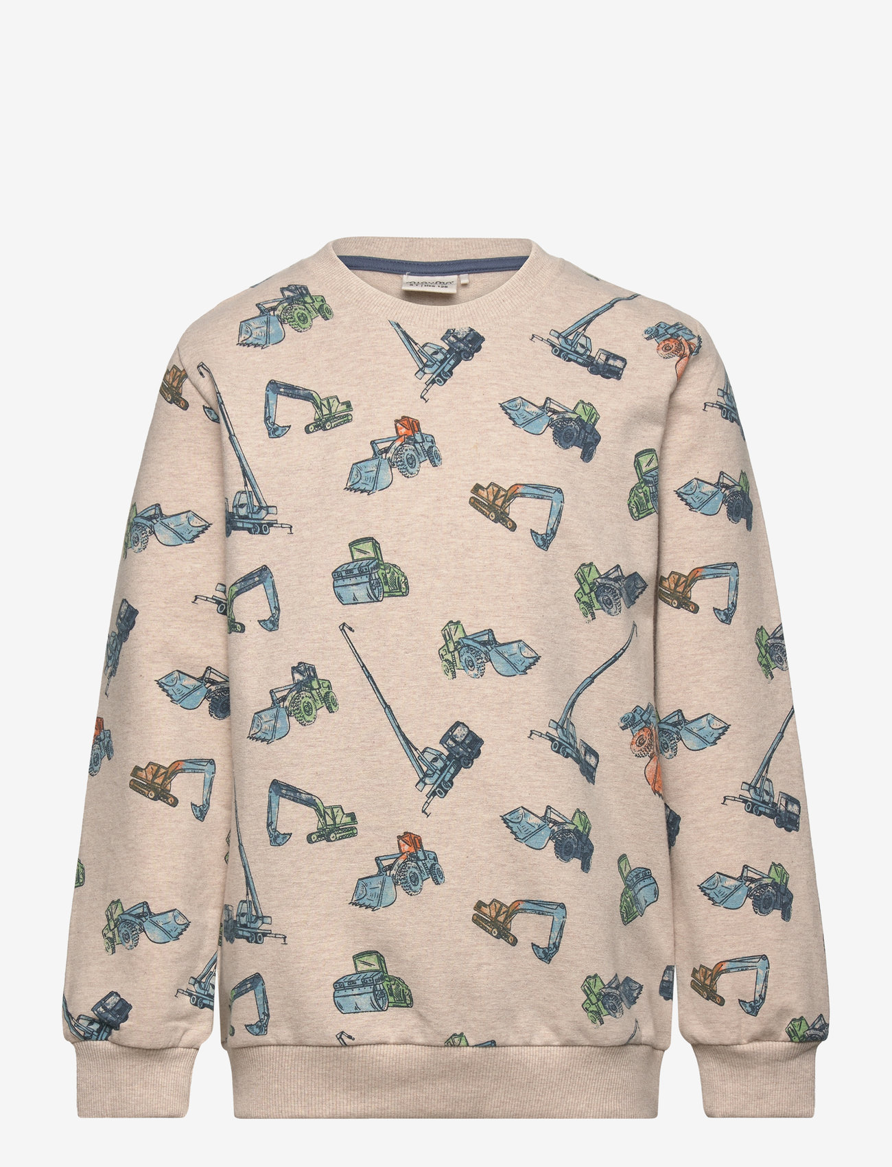 Minymo - Sweatshirt LS AOP - beige melange - 0