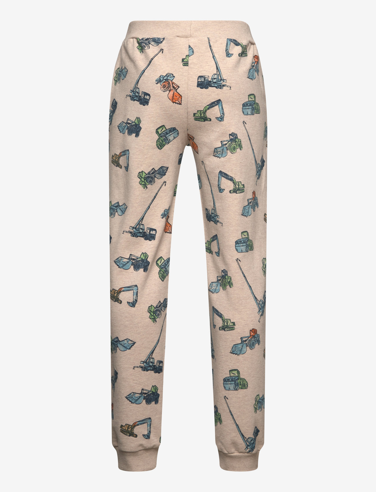 Minymo - Pants Sweat AOP - beige melange - 1