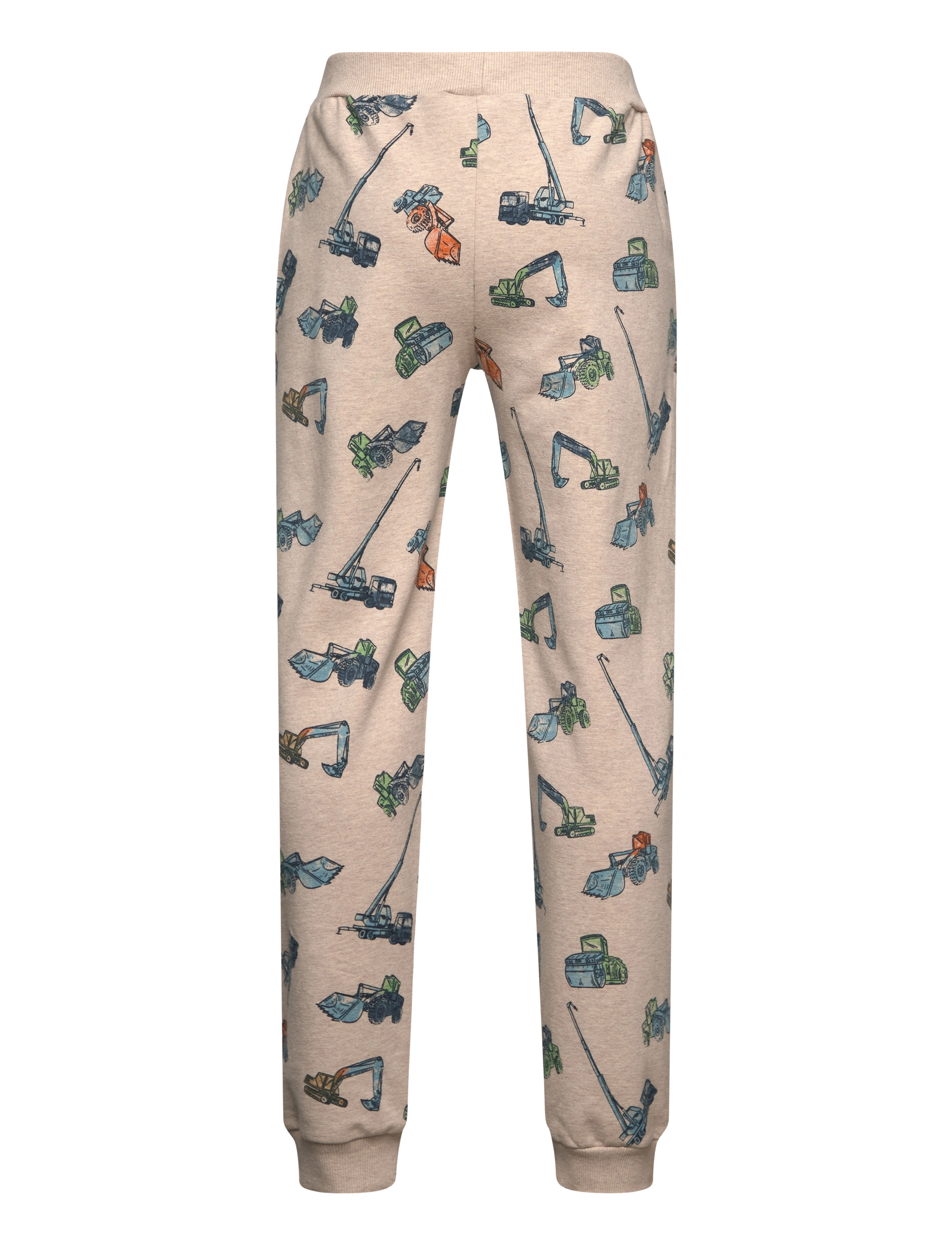 Minymo - Pants Sweat AOP - beige melange - 1