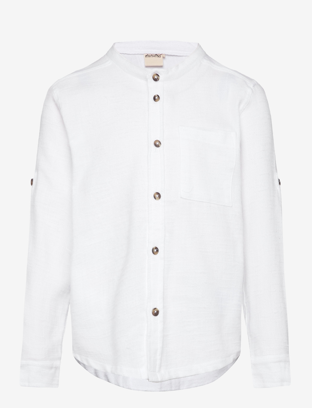 Minymo - Shirt LS - bright white - 0