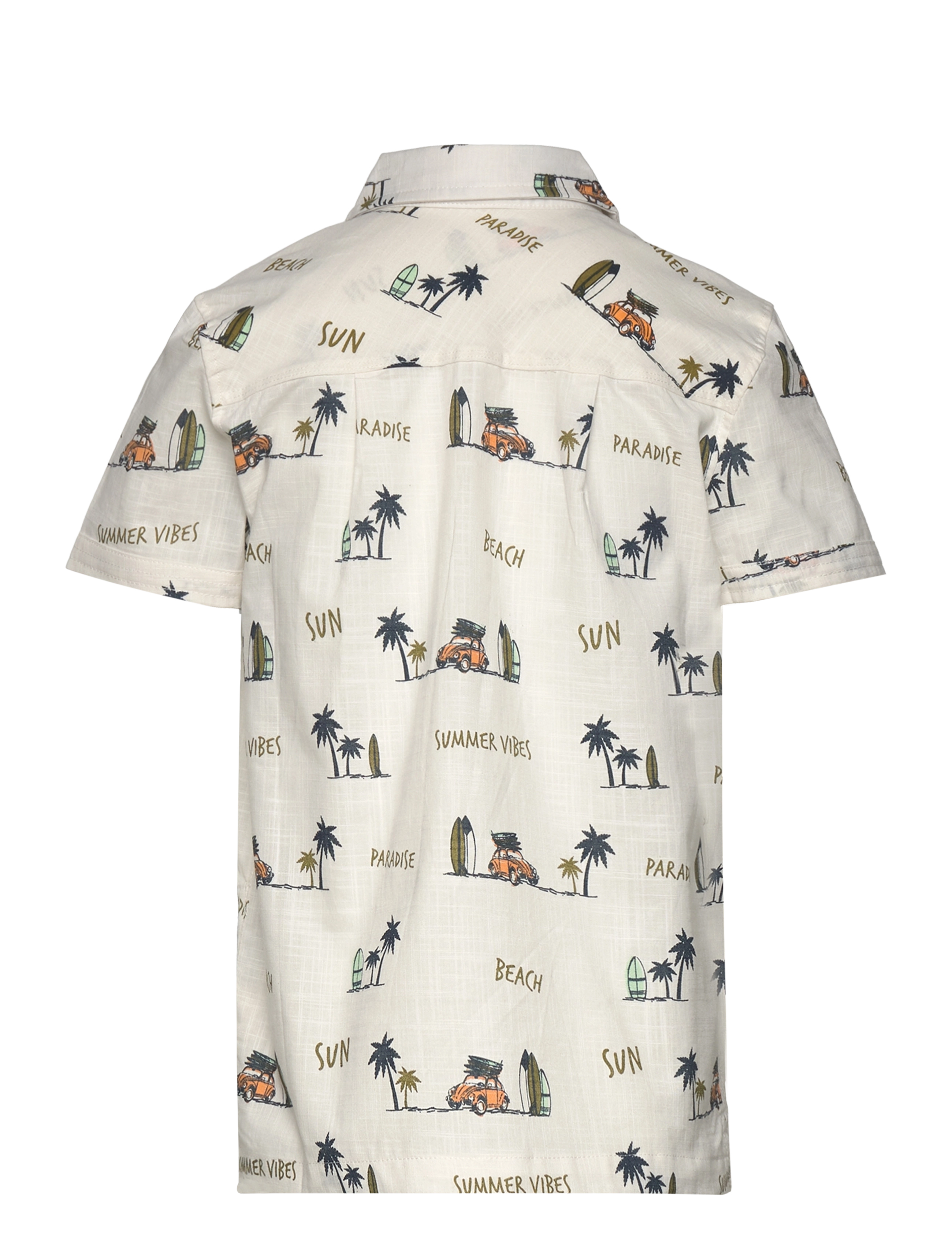 Minymo - Shirt SS AOP - pristine - 1