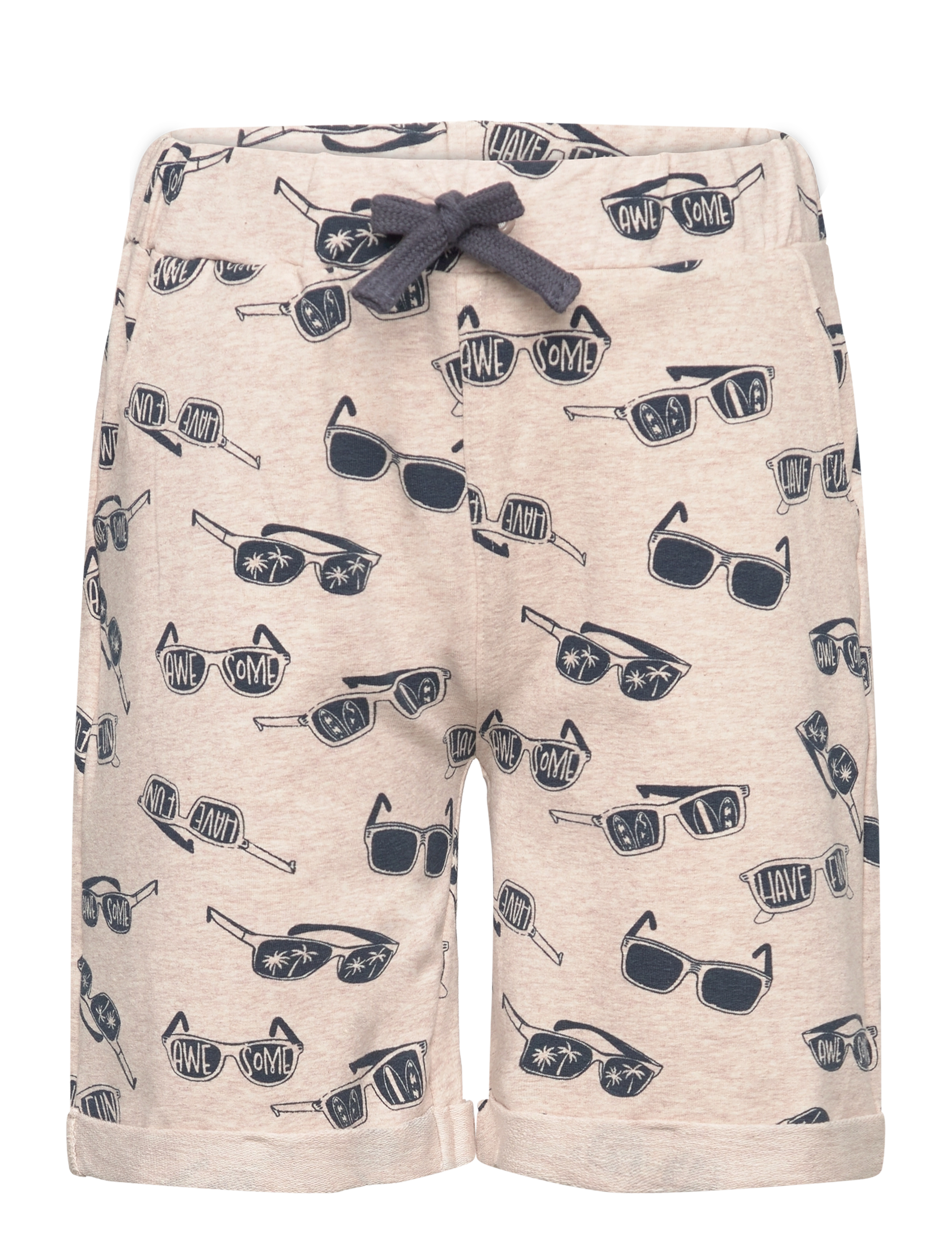 Shorts AOP Sweat - LIGHT BEIGE MELANGE