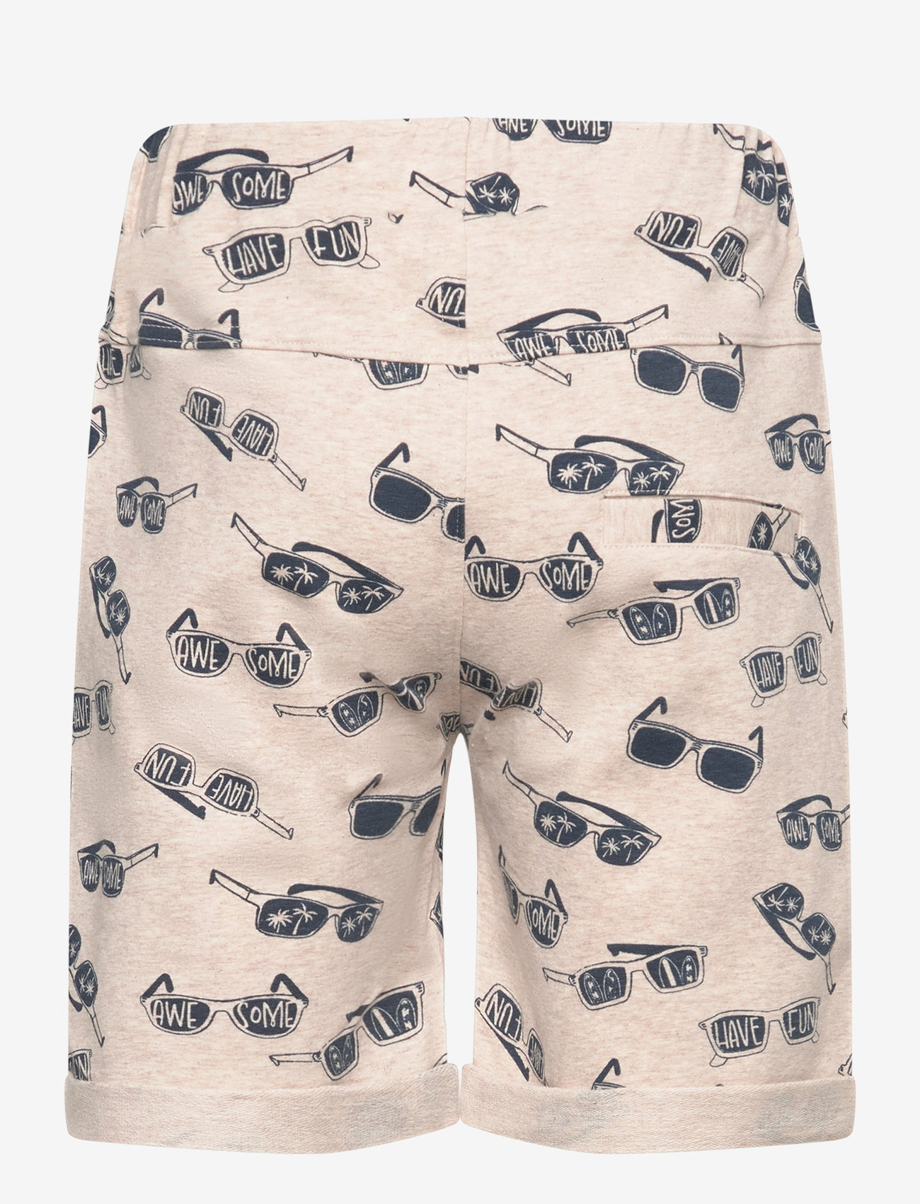 Minymo - Shorts AOP Sweat - light beige melange - 1