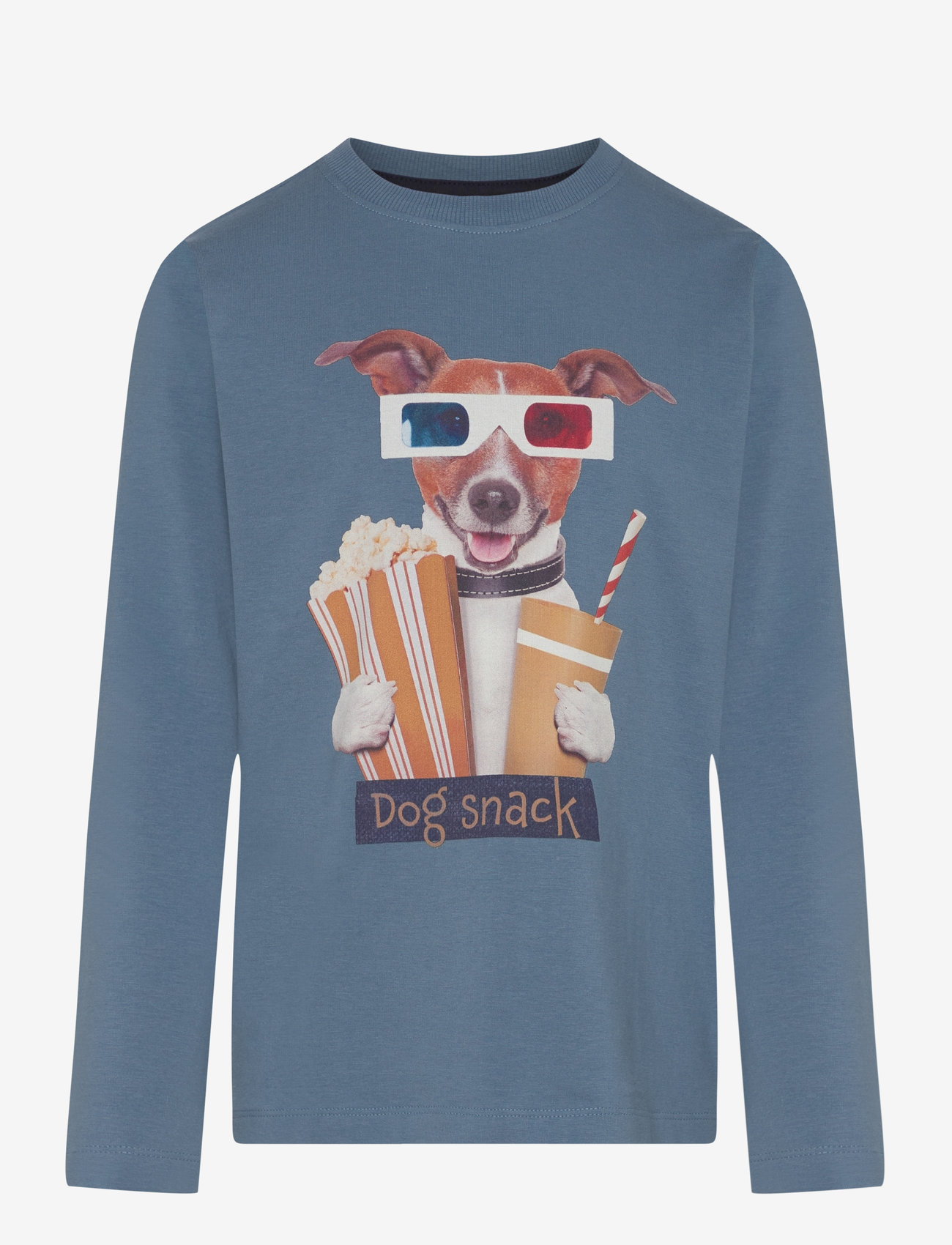 Minymo - T-shirt LS - langærmede - provincial blue - 0