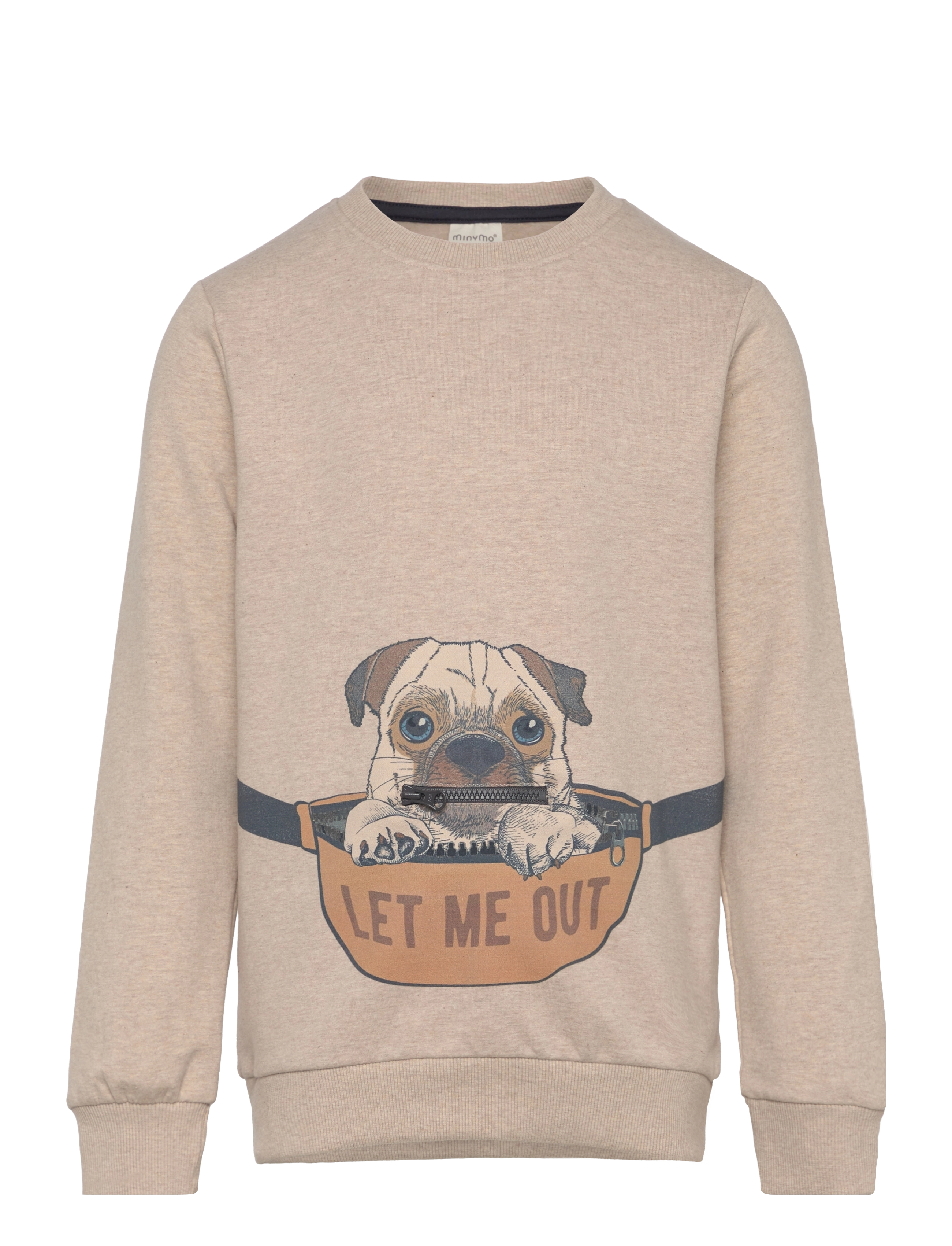 Minymo - Sweatshirt LS - beige melange - 1
