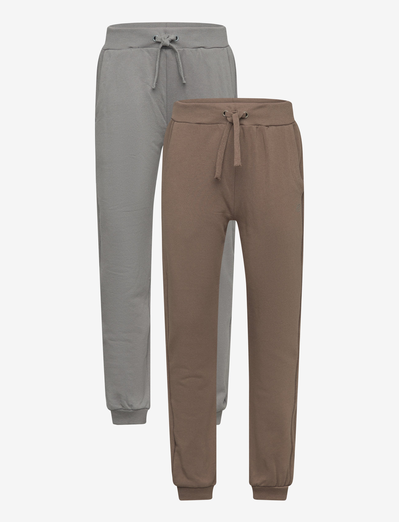 Minymo - Pants Sweat 2-Pack - sweatpants - gargoyle - 0