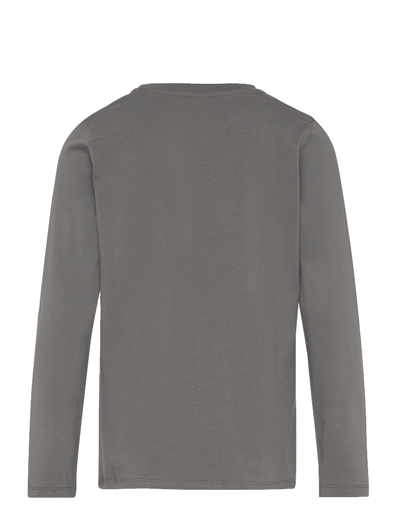 Minymo - T-shirt LS - långärmade t-shirts - gargoyle - 1