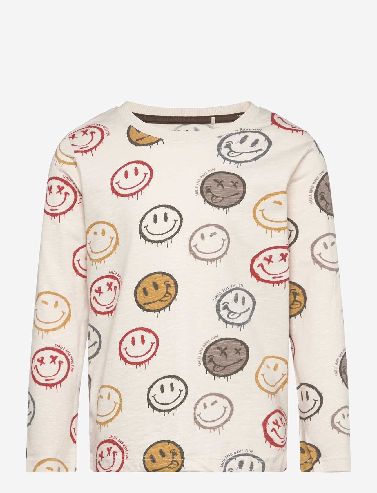 Minymo - T-shirt LS AOP - moonbeam - 0