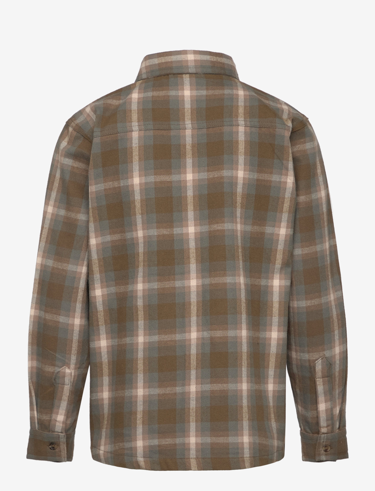 Minymo - Shirt LS Check - canteen - 1