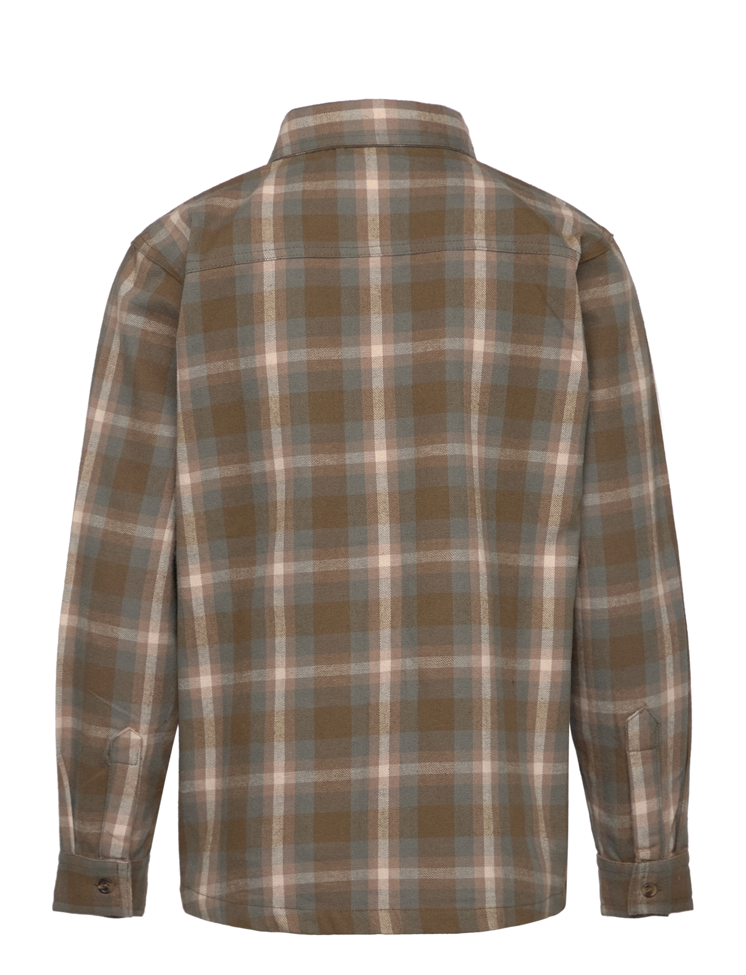 Minymo - Shirt LS Check - canteen - 1