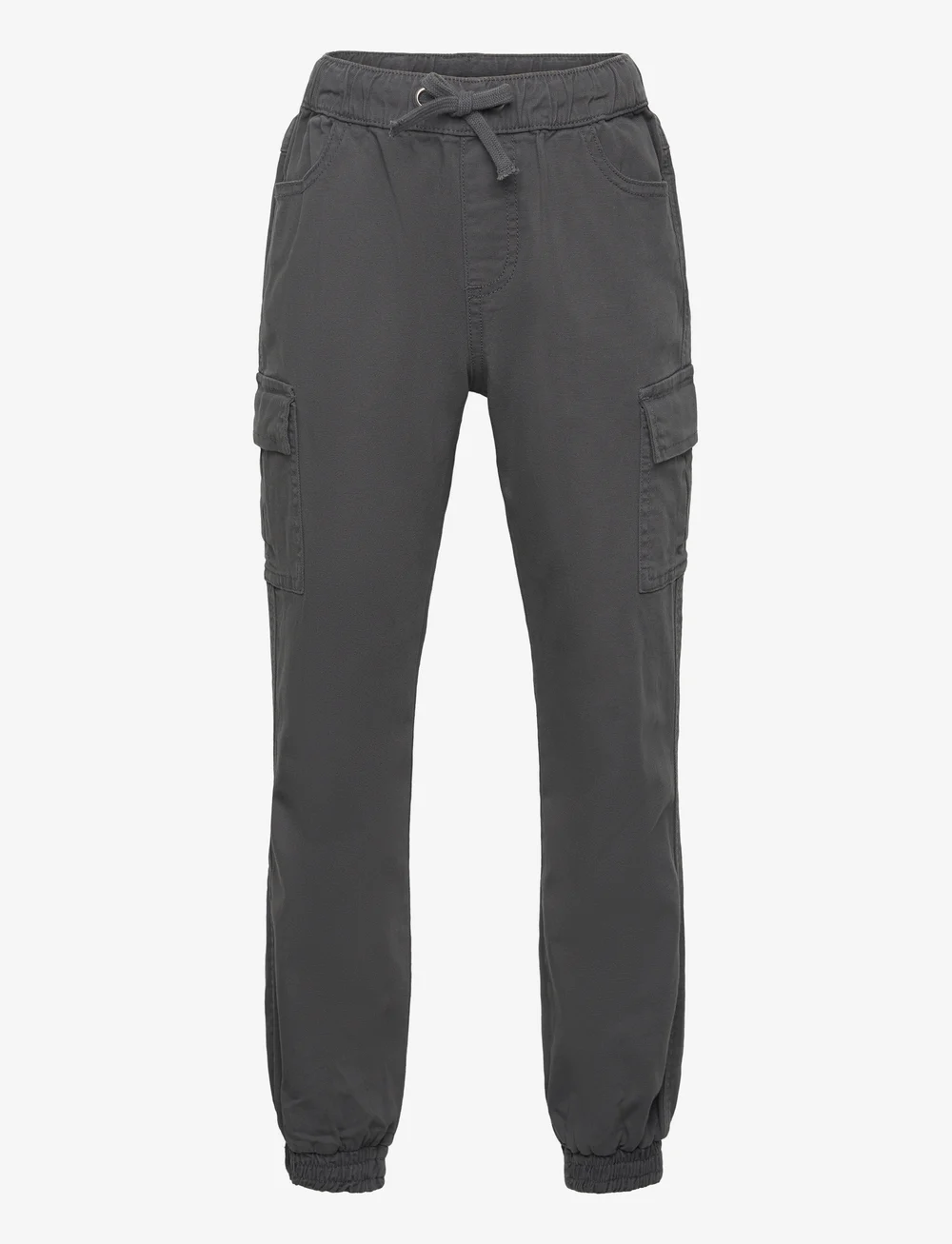 Minymo - Pants Canvas - mjukisbyxor - asphalt - 0