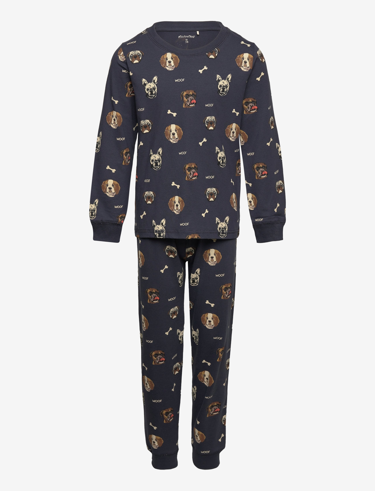 Minymo - Pyjamas LS Set AOP - parisian night - 0