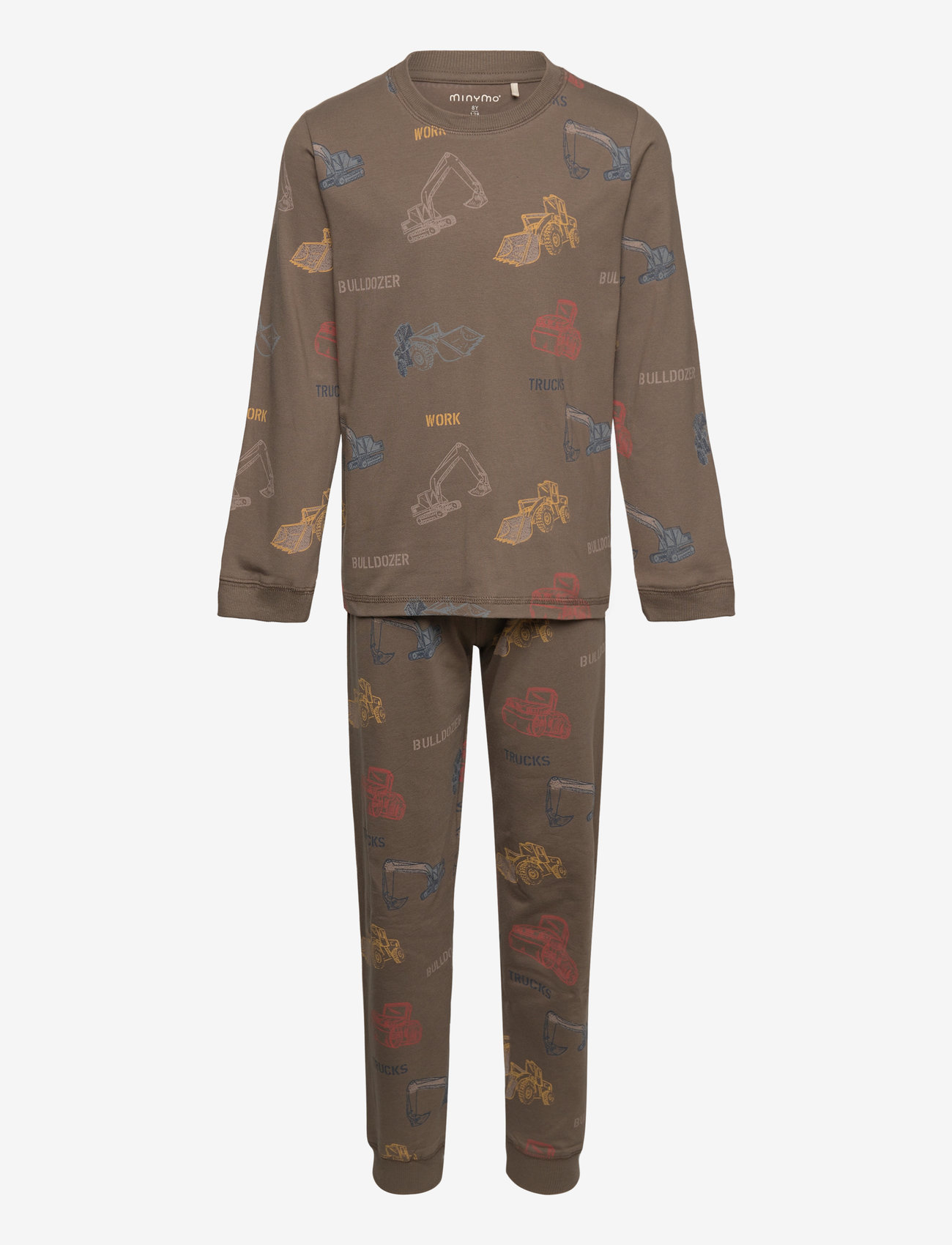 Minymo - Pyjamas LS Set AOP - canteen - 0