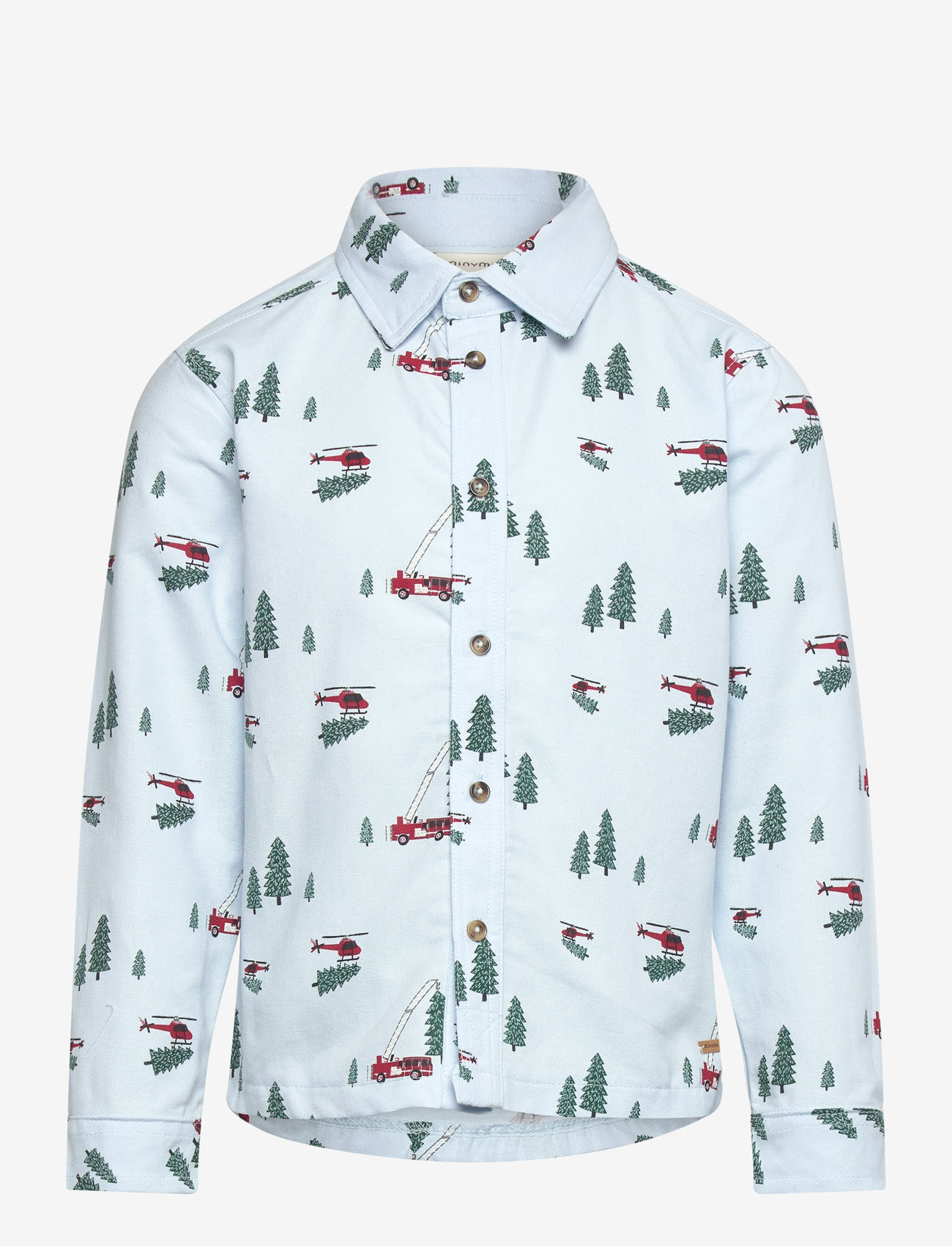 Minymo - Shirt LS AOP - ice water - 0