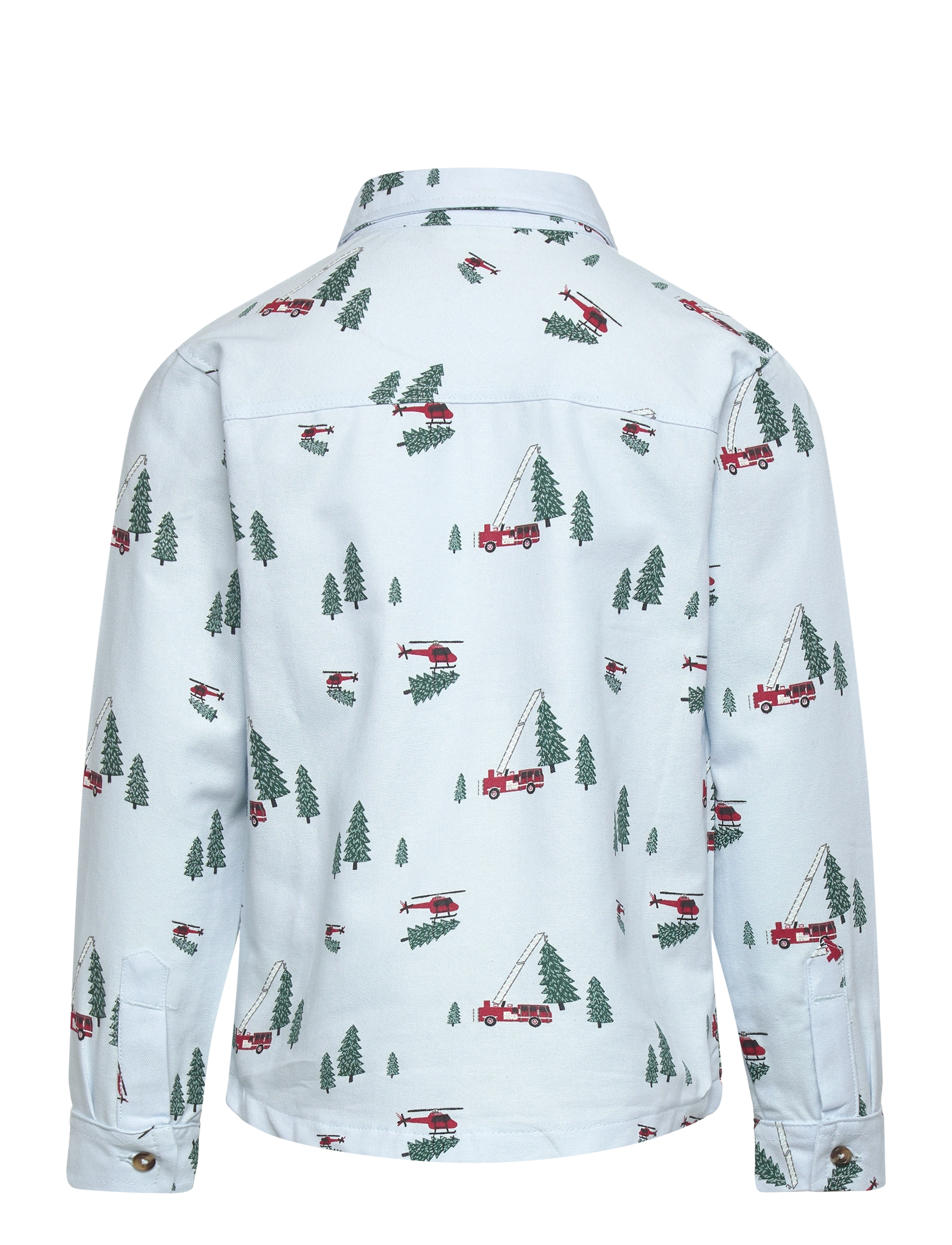 Minymo - Shirt LS AOP - ice water - 1