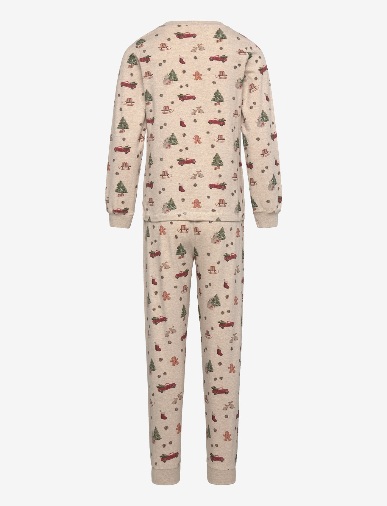 Minymo - Pyjamas Set AOP - brown melange - 1