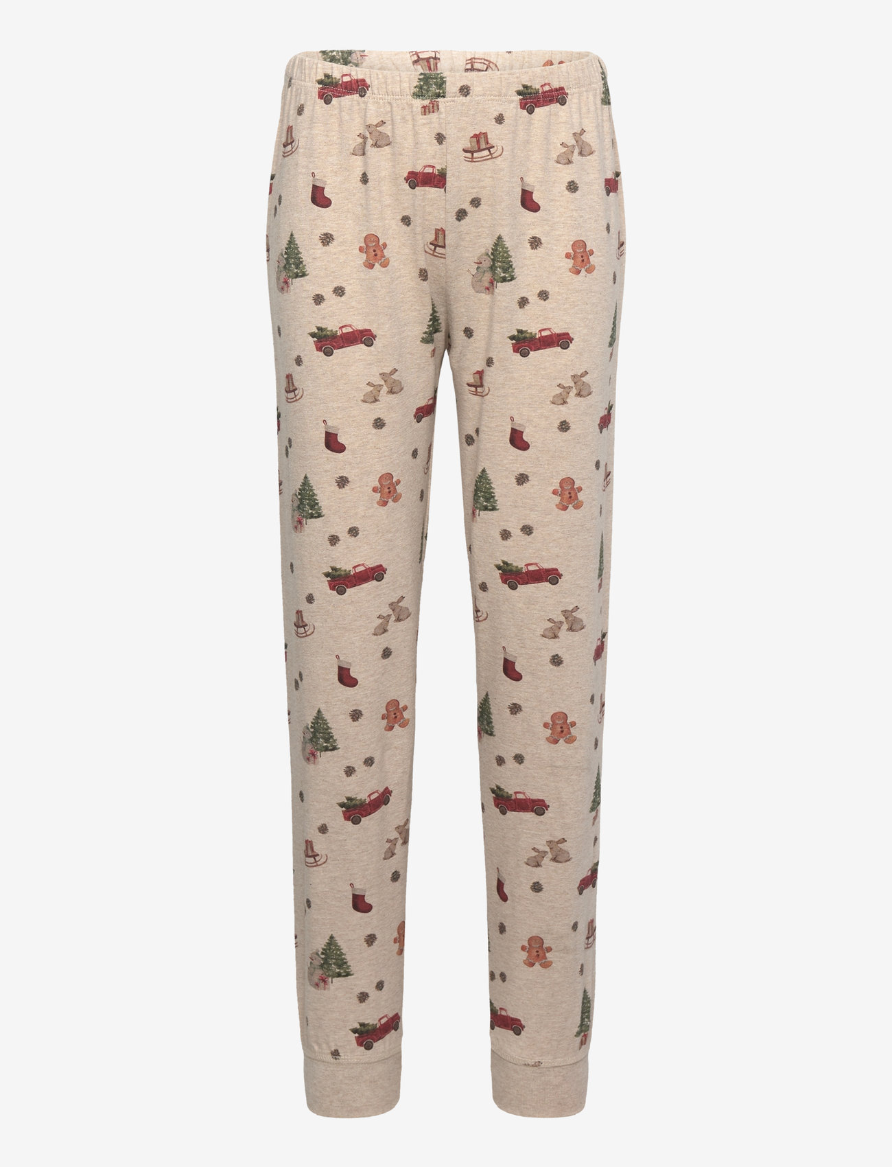 Minymo - Pyjamas Set AOP - brown melange - 2