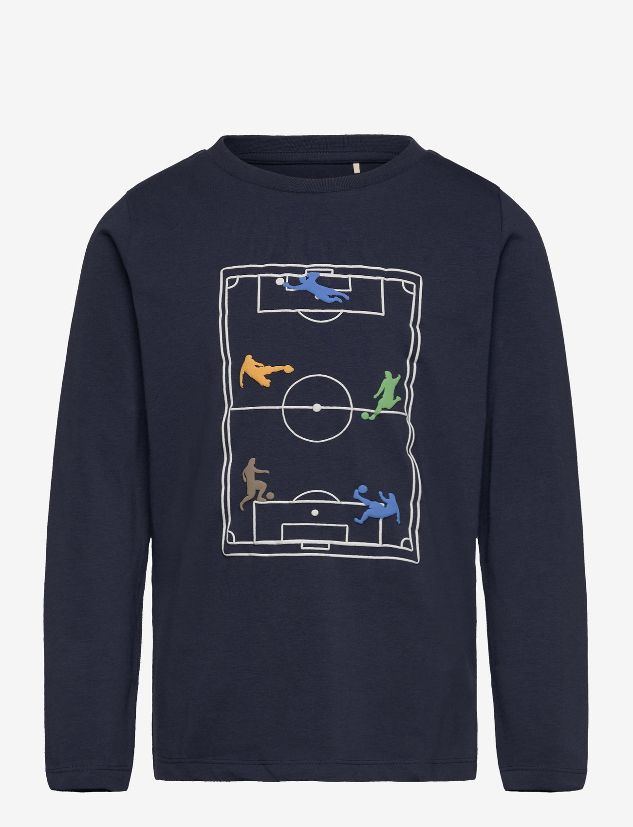 Minymo - T-shirt LS - efterårstøj - blue nights - 0