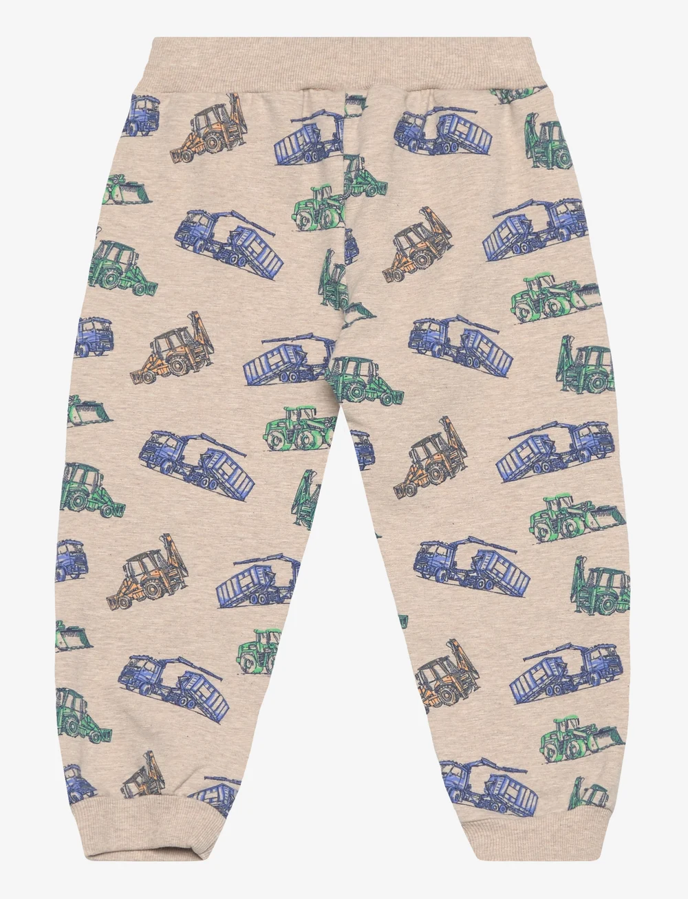 Minymo - Pants Sweat AOP - sweatpants - beige melange - 1