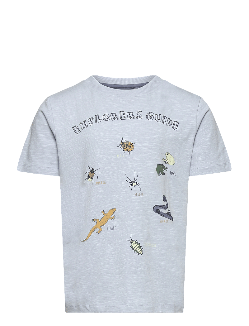 Minymo - T-shirt SS - kortärmade - blue fog - 1