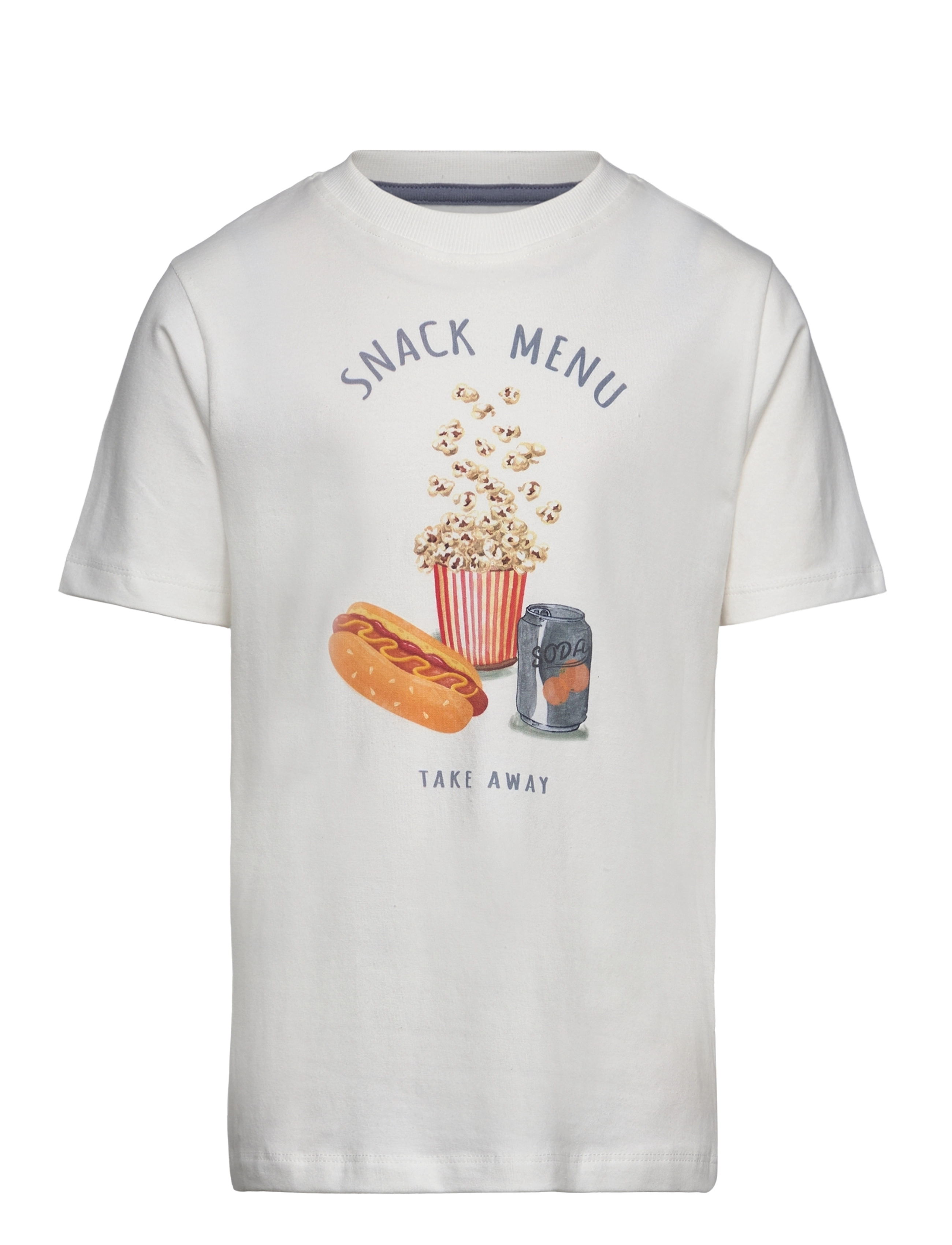 Minymo T-Shirt Ss, 110, T-shirts, Weiß - Short-sleeved, Kinder