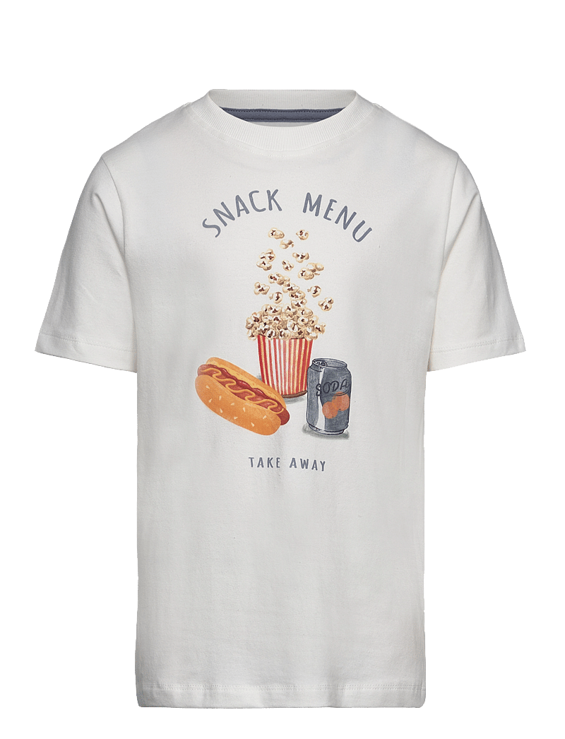 Minymo - T-shirt SS - short-sleeved - marshmallow white - 0