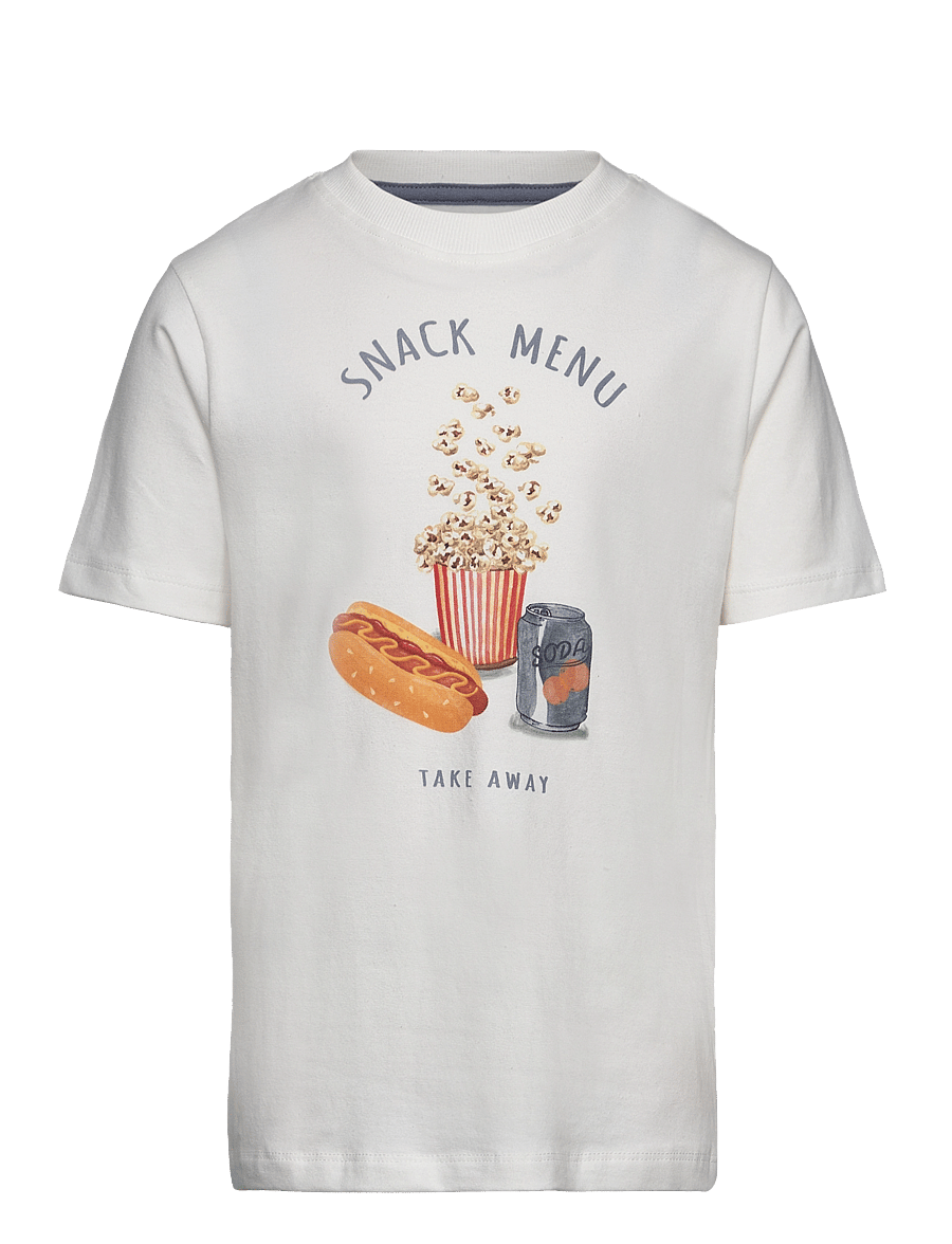 Minymo - T-shirt SS - lühikeste varrukatega - marshmallow white - 0
