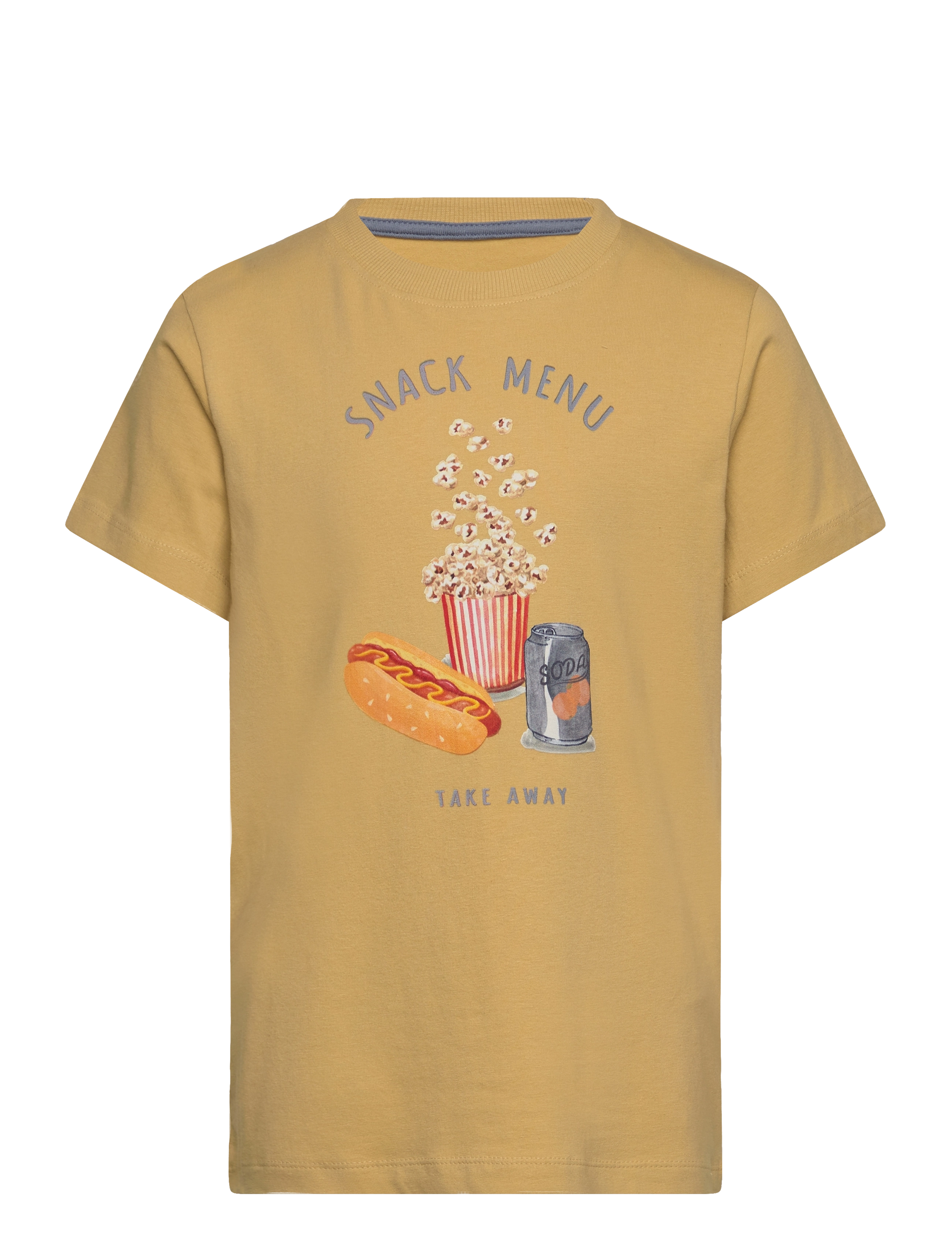 Minymo T-shirt SS - Tøj - SOUTHERN MOSS / yellow