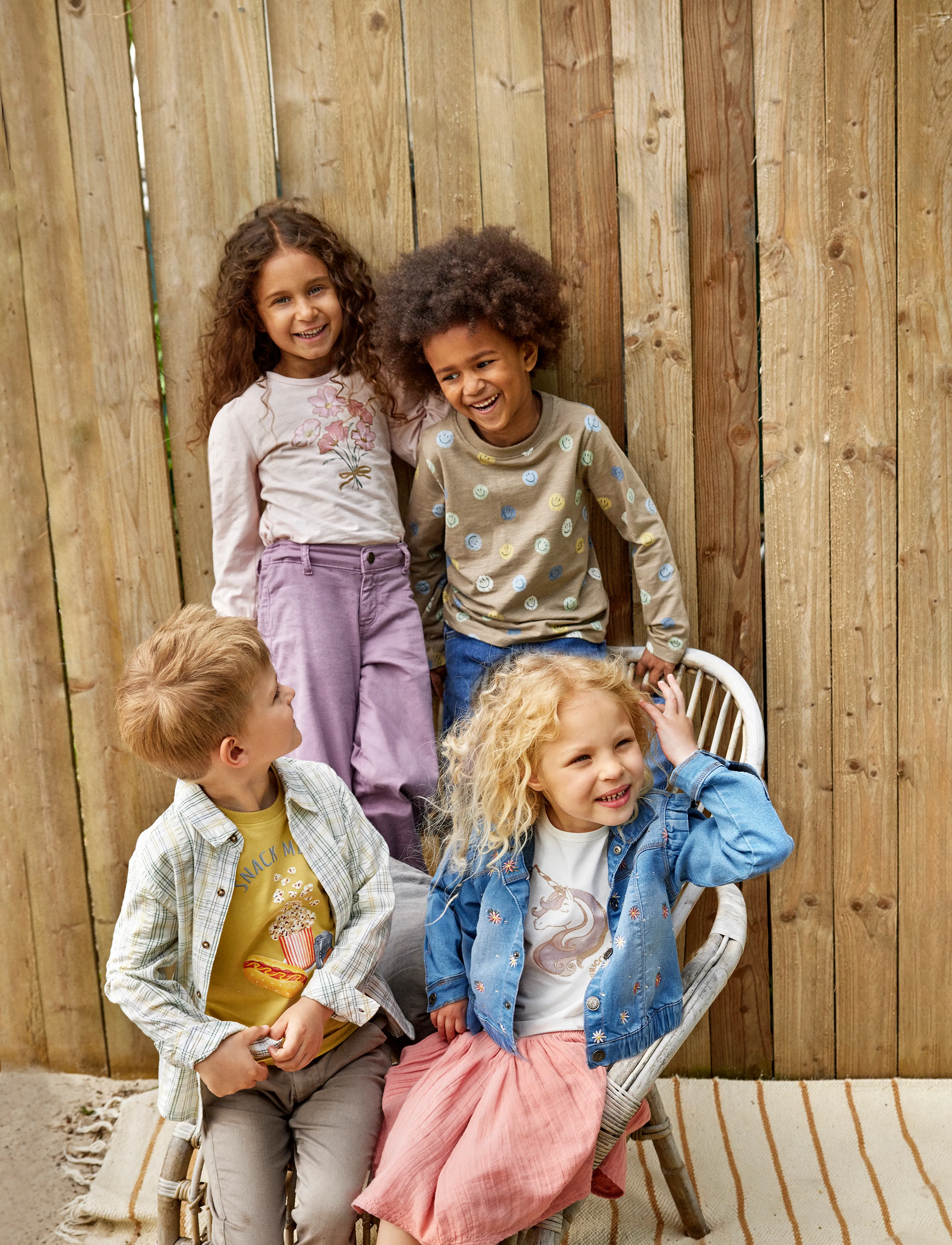 Minymo T-shirt SS - Oberteile & T-Shirts - SOUTHERN MOSS / yellow