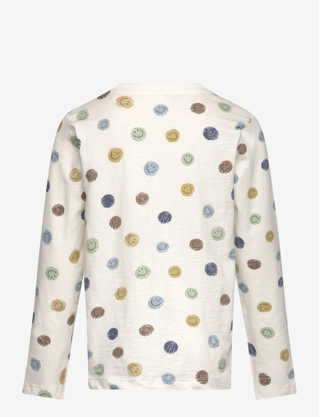 Minymo - T-shirt LS AOP - långärmade - marshmallow white - 1