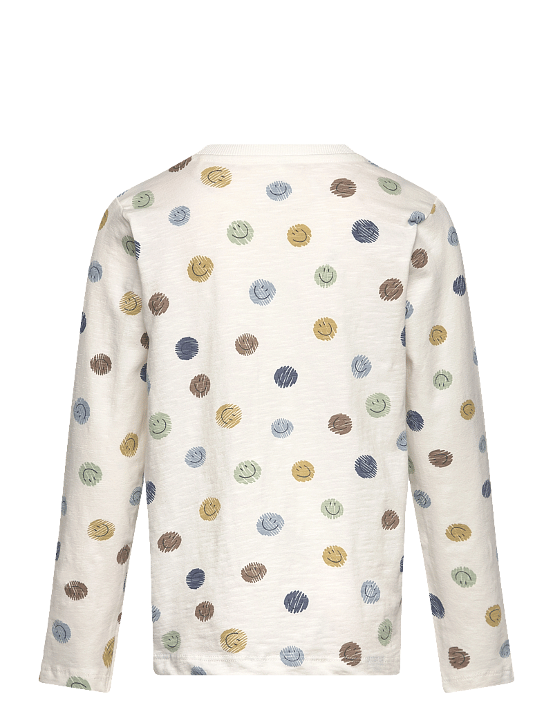 Minymo - T-shirt LS AOP - langärmelige - marshmallow white - 1