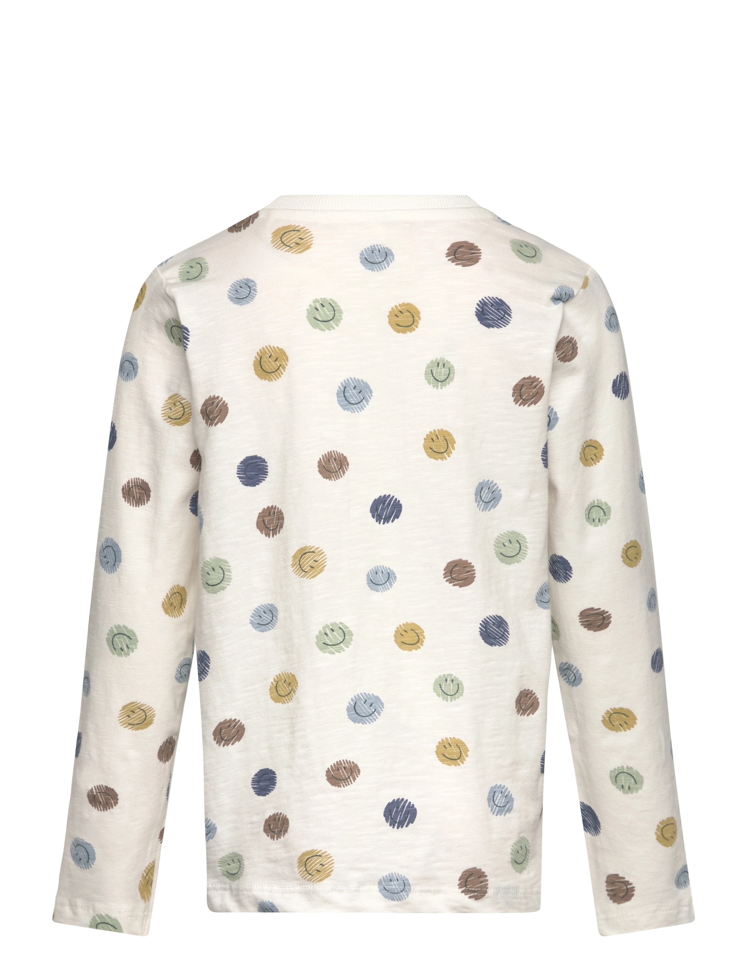 Minymo - T-shirt LS AOP - marshmallow white - 1