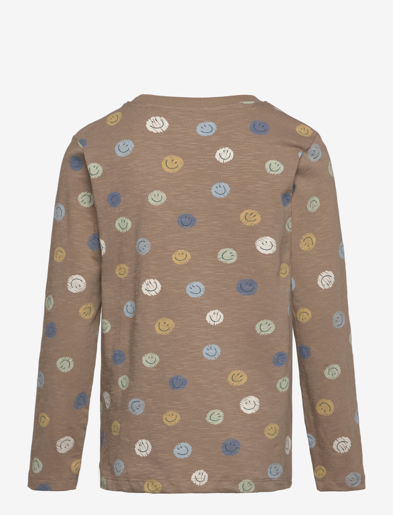 Minymo - T-shirt LS AOP - langärmelige - timber wolf - 2