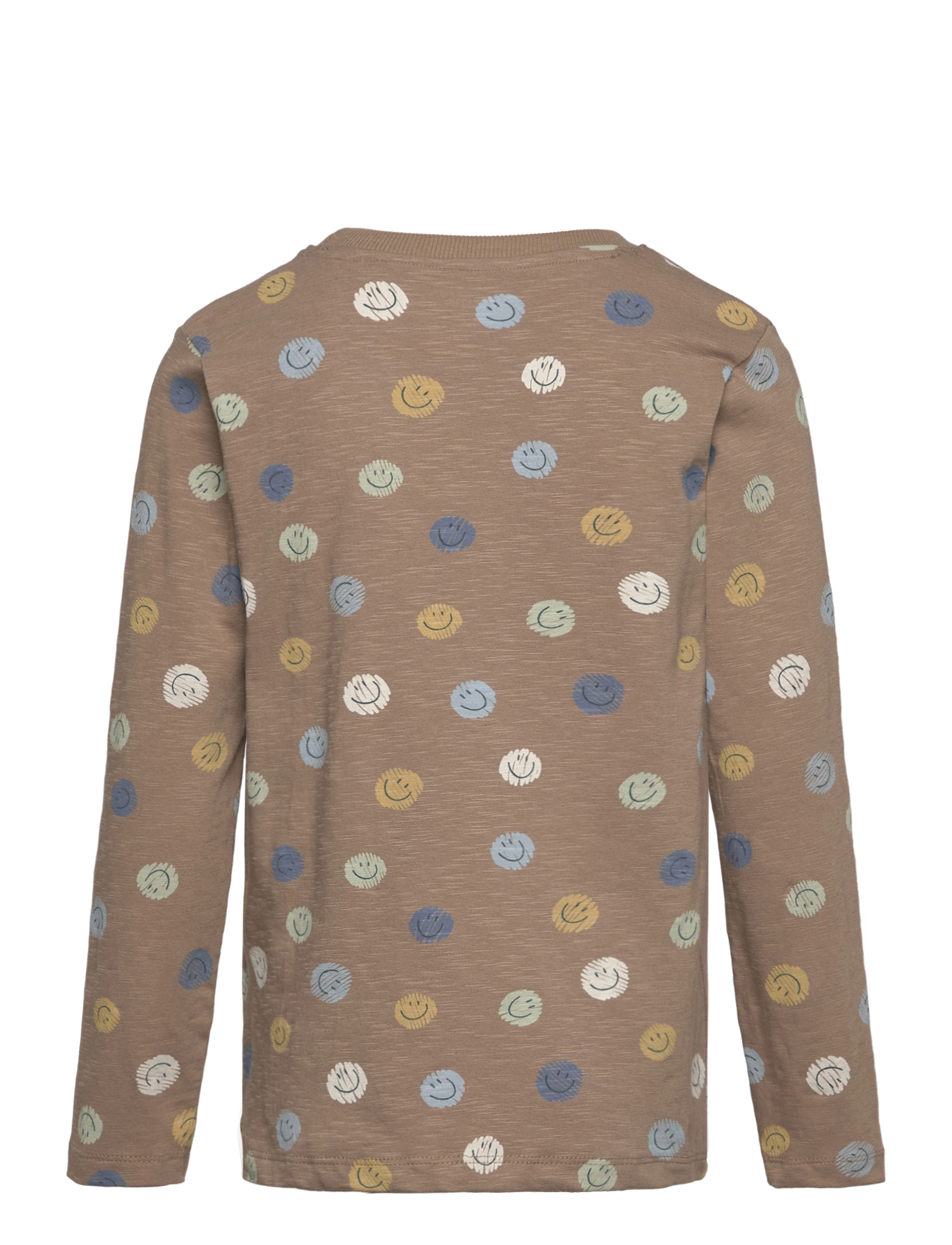 Minymo - T-shirt LS AOP - timber wolf - 2