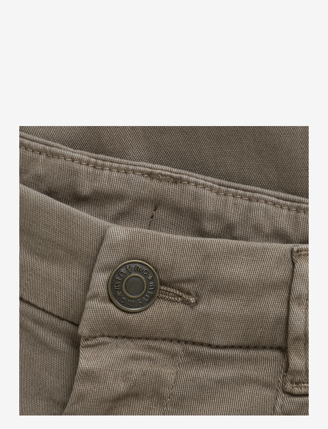 Minymo - Pants Twill - timber wolf - 2