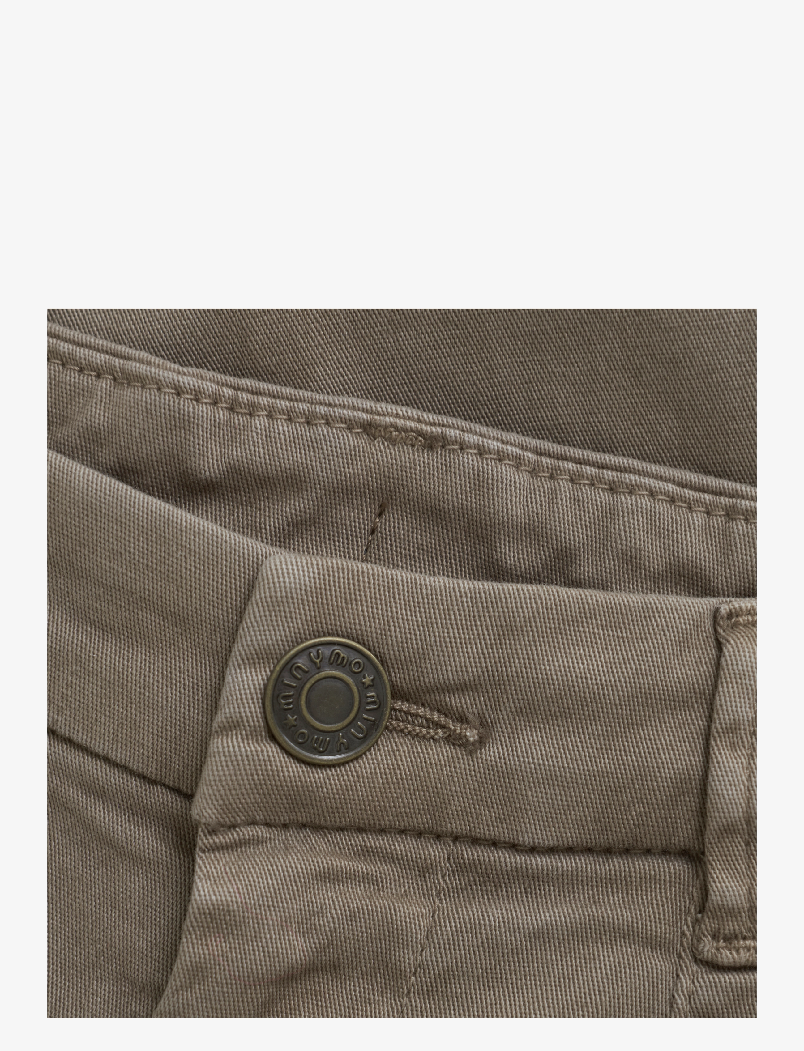 Minymo - Pants Twill - timber wolf - 2