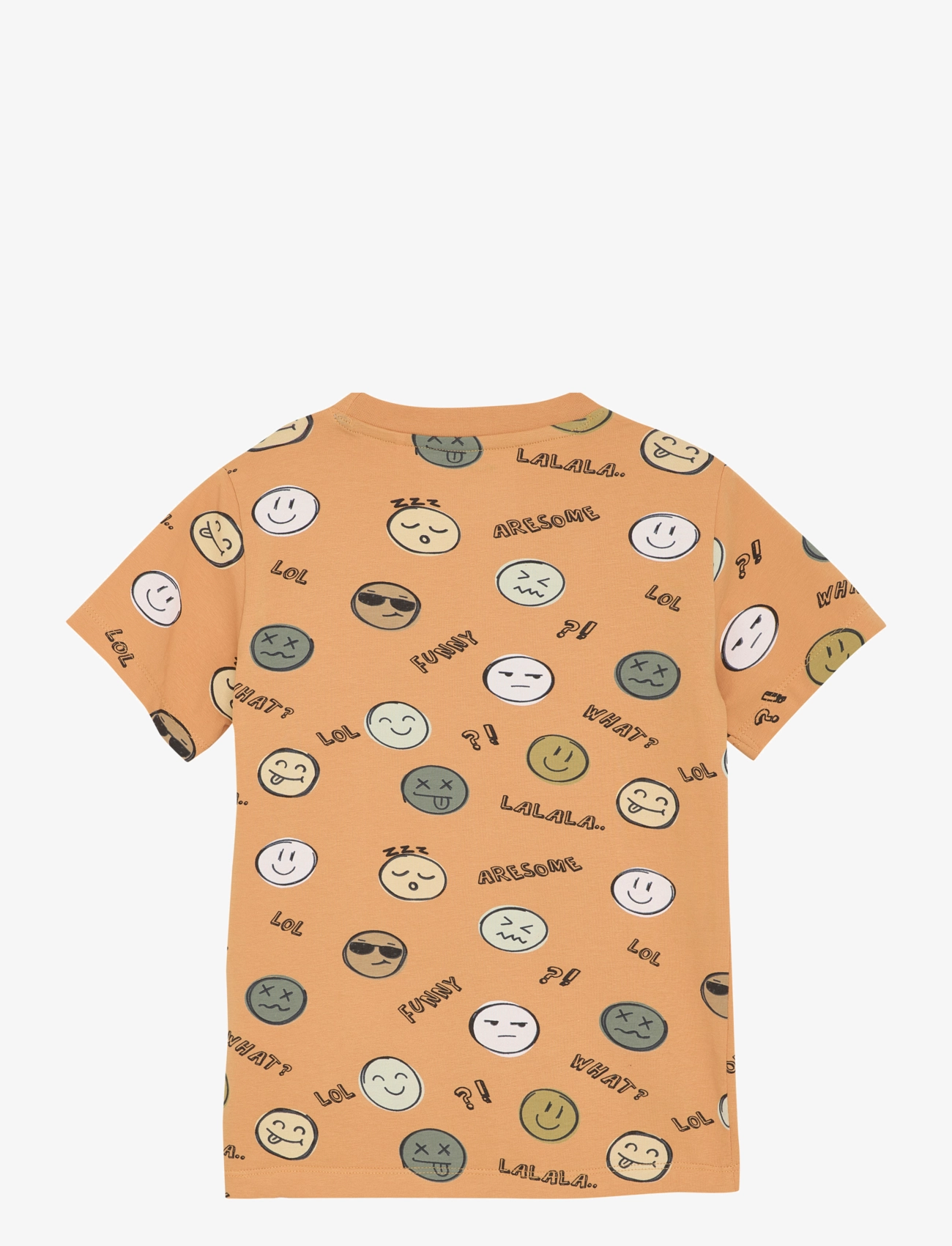Minymo - T-shirt SS AOP - t-shirts - buckskin - 1