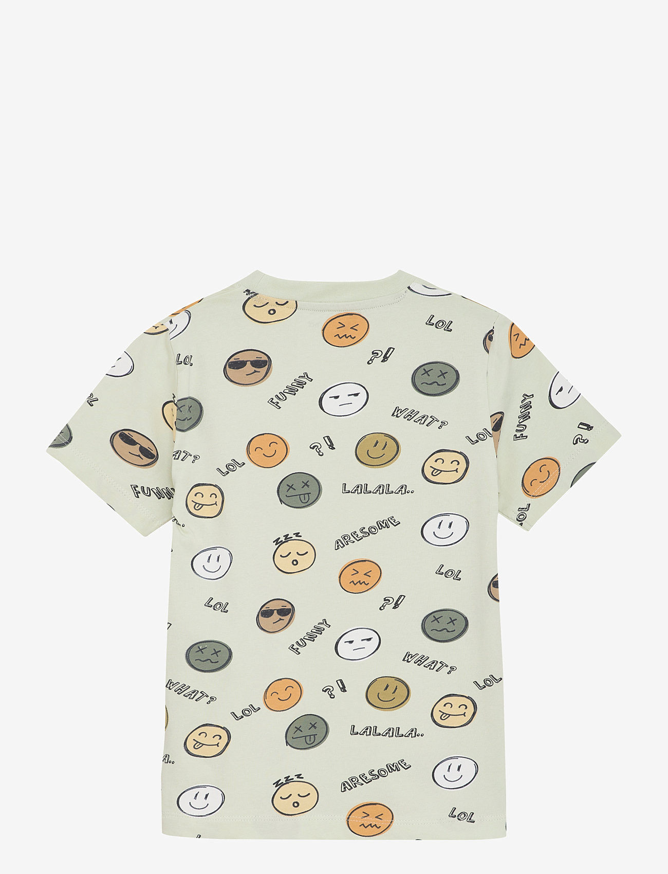 Minymo - T-shirt SS AOP - herbstliche kleidung - tender greens - 1