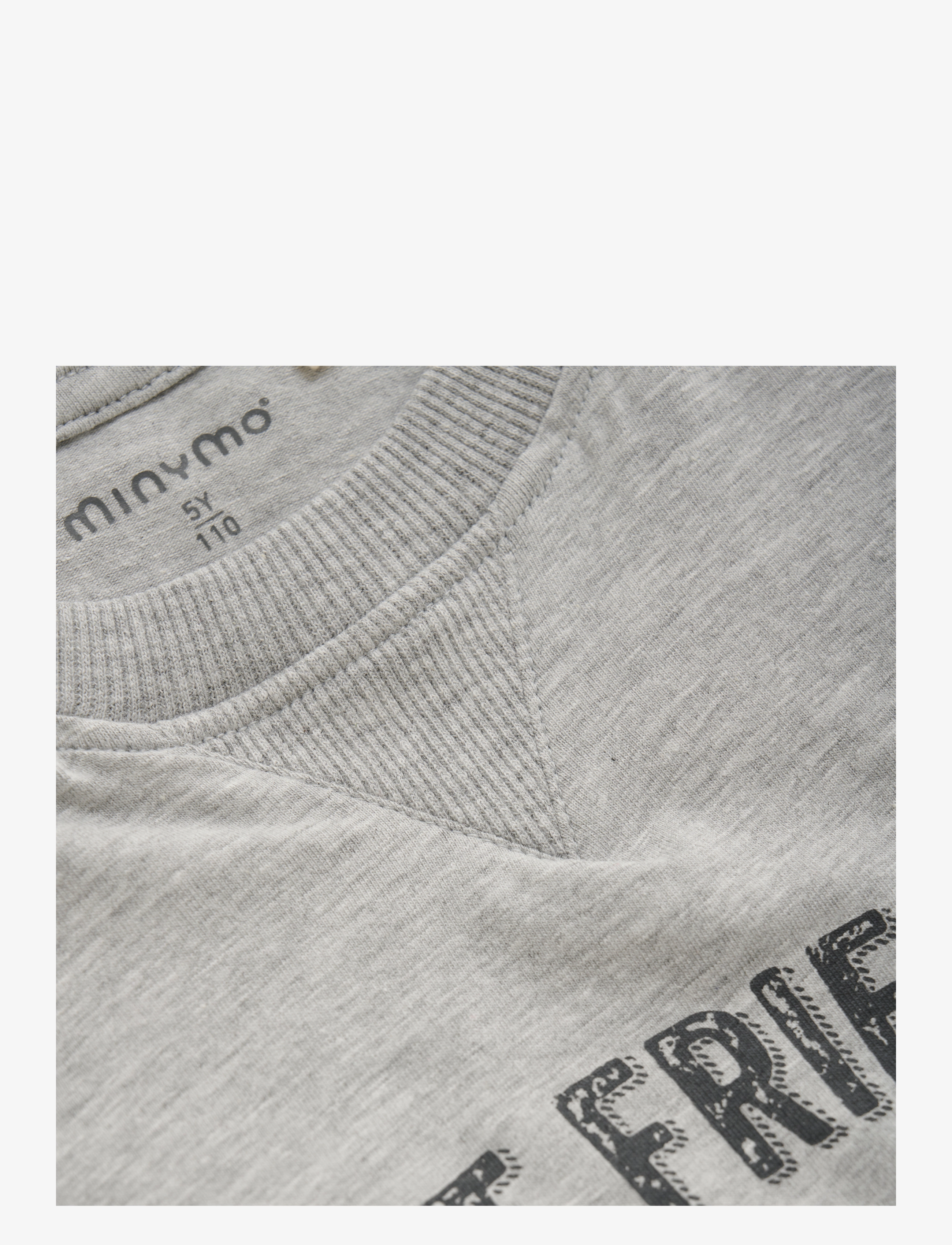 Minymo - T-shirt SS - marškinėliai - grey melange - 2